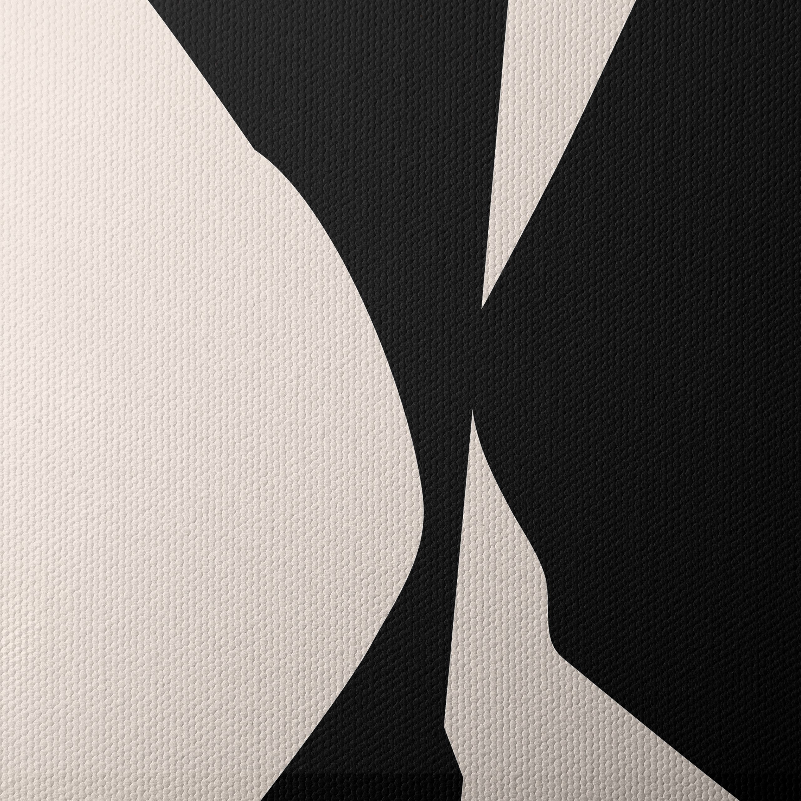 Modern Abstract Black And Beige Art - Image 4