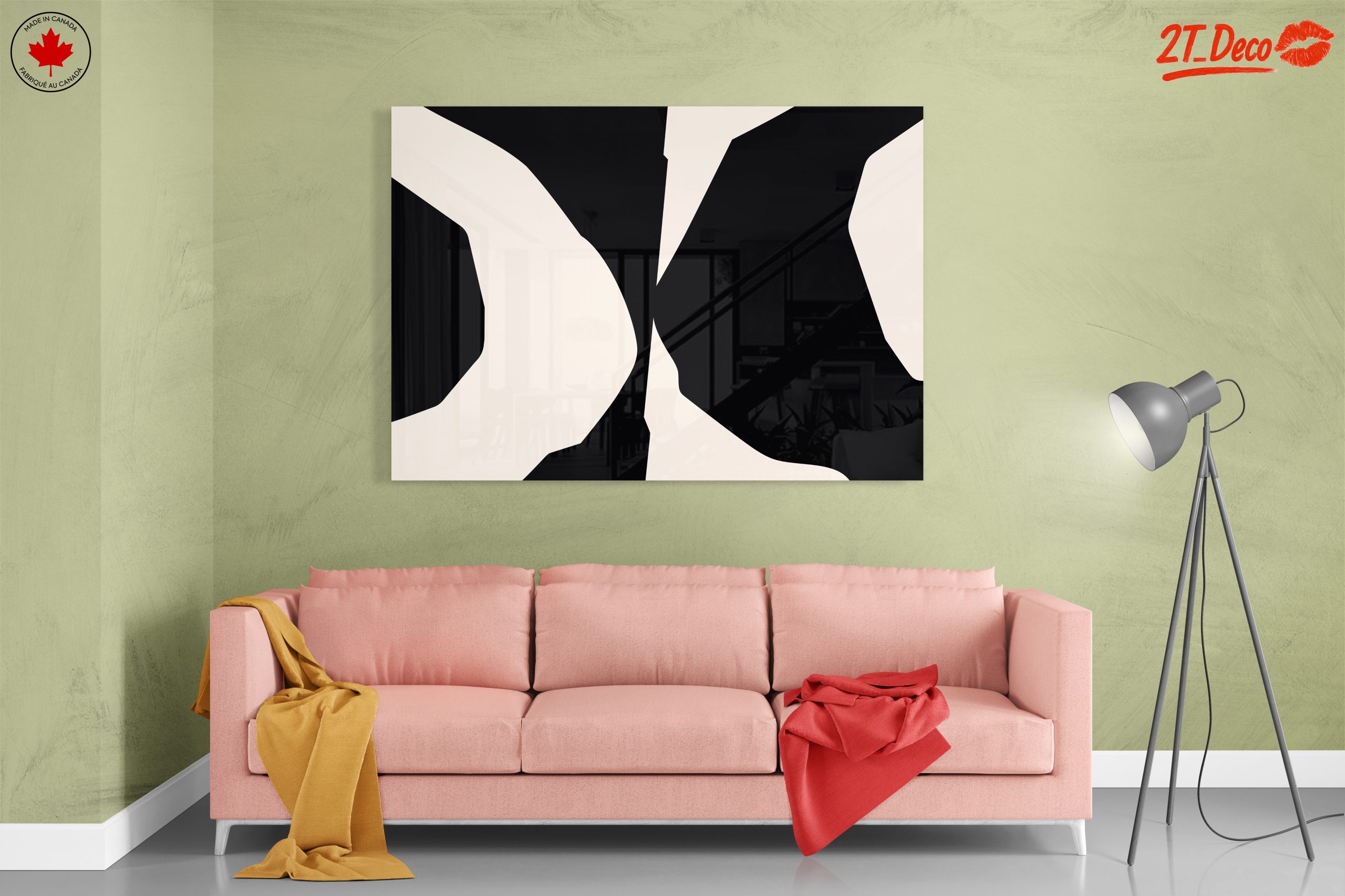 Modern Abstract Black And Beige Art - Image 7