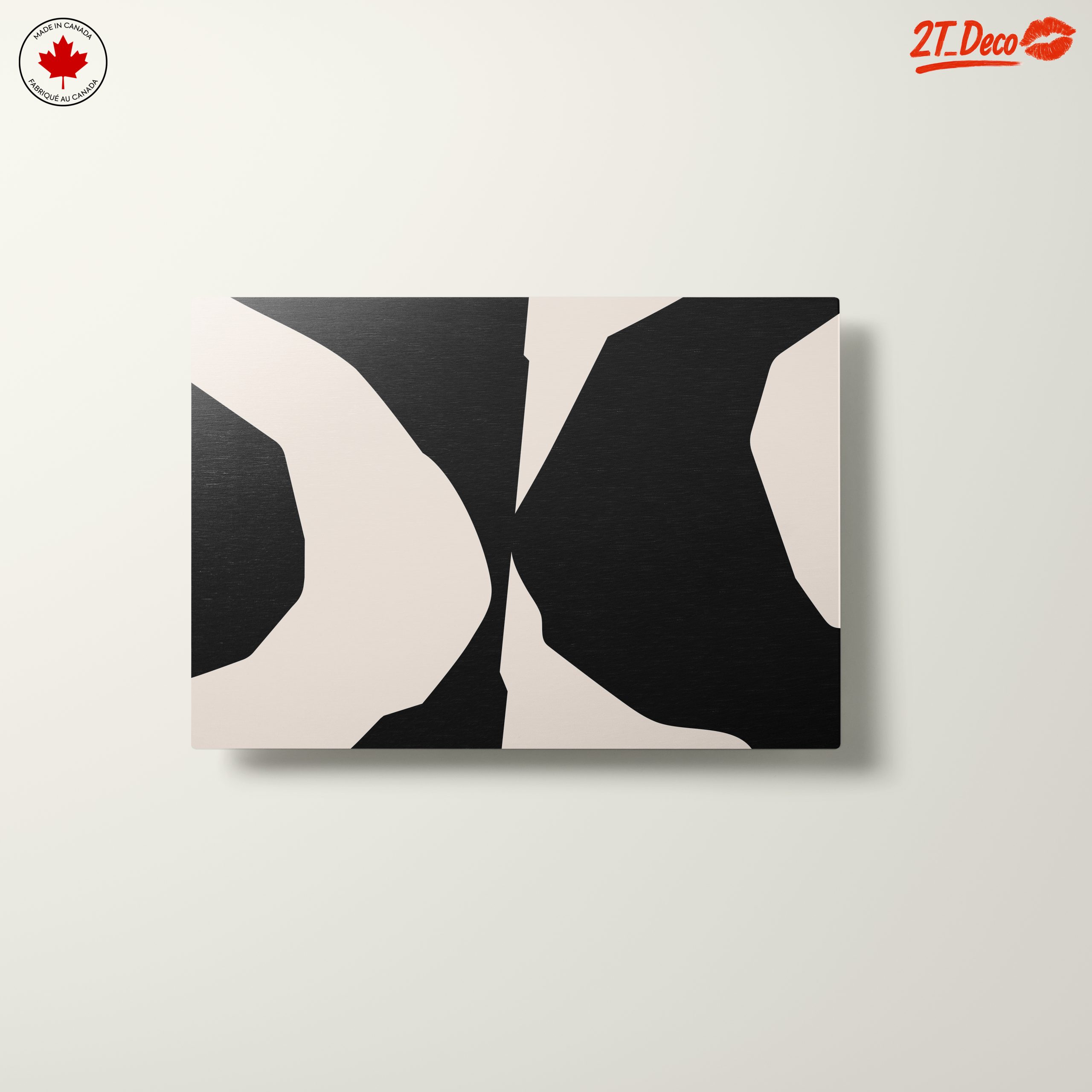 Modern Abstract Black And Beige Art - Image 10