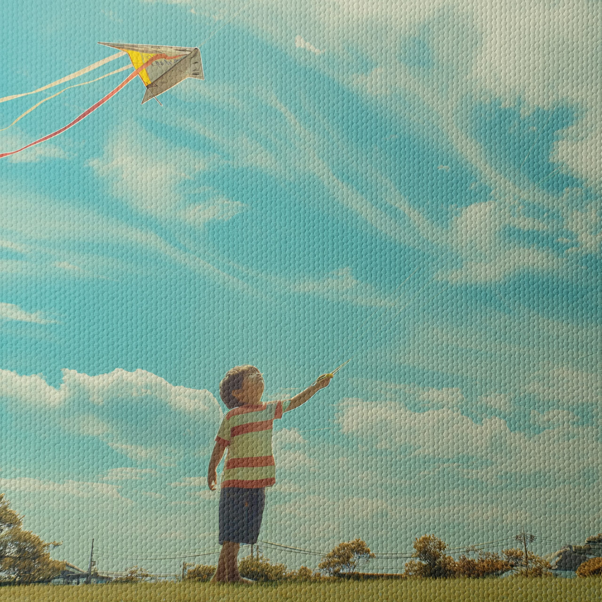 Children Flying Kites on a Bright Day - Image 4
