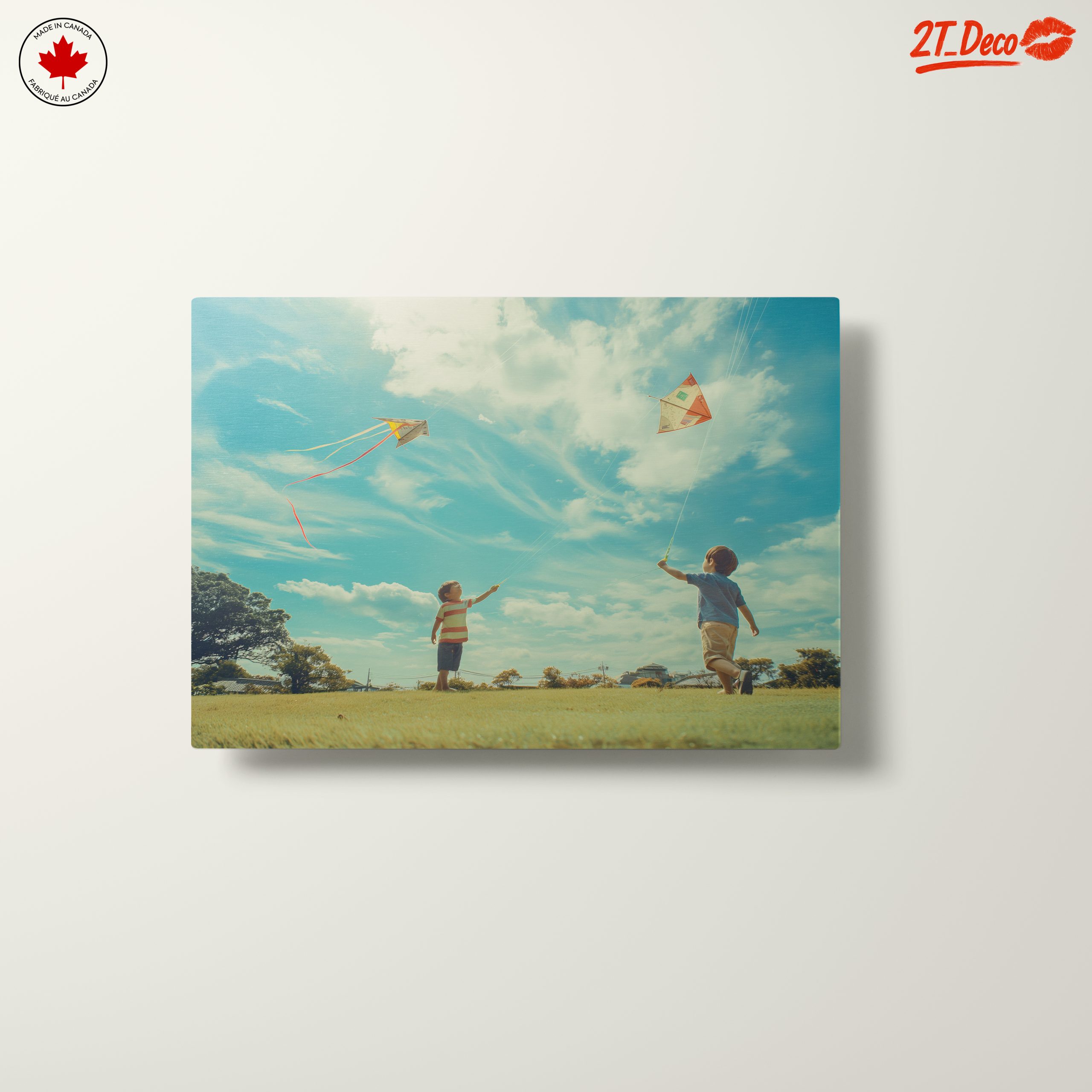 Children Flying Kites on a Bright Day - Image 10