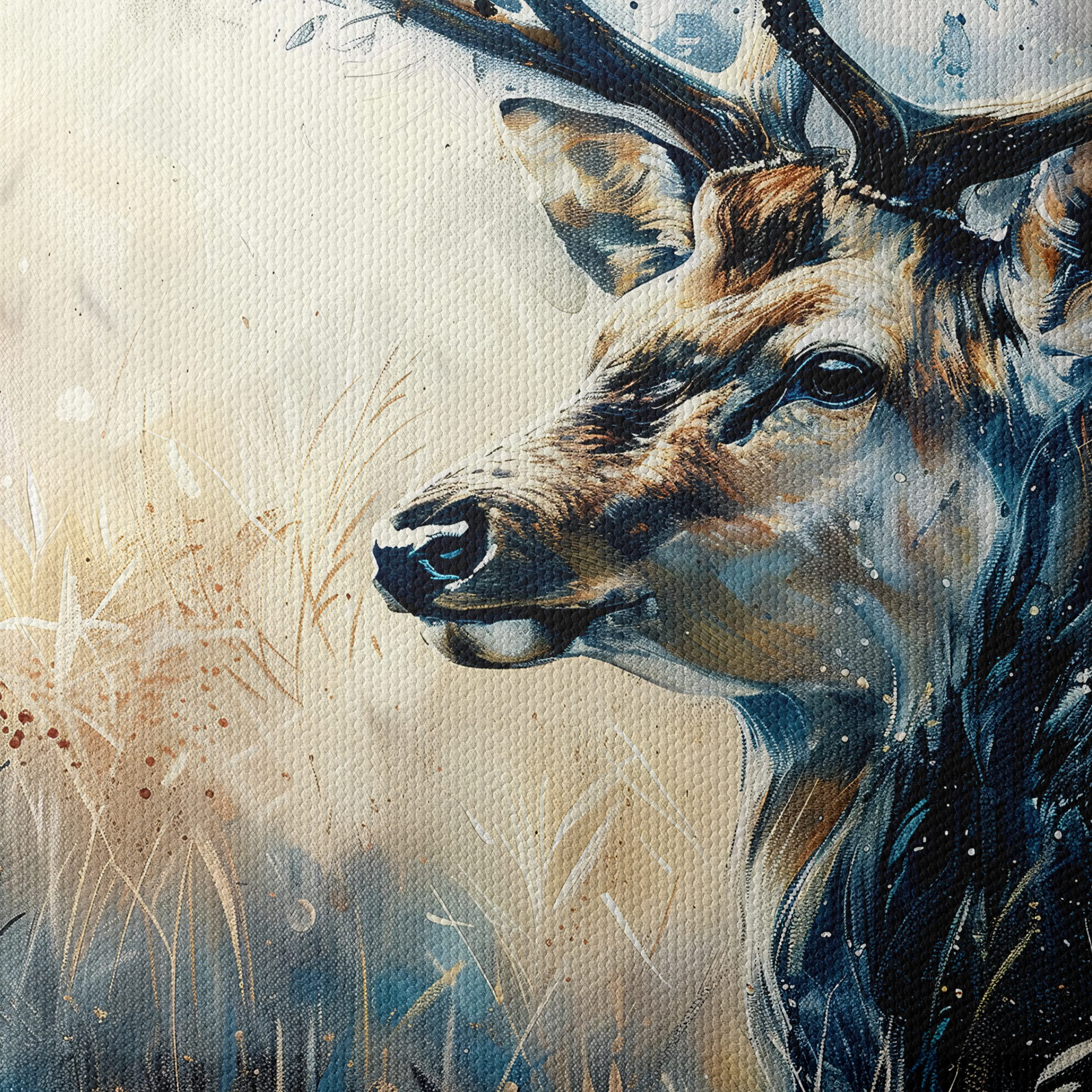 Majestic Deer in Artistic Style - Image 4