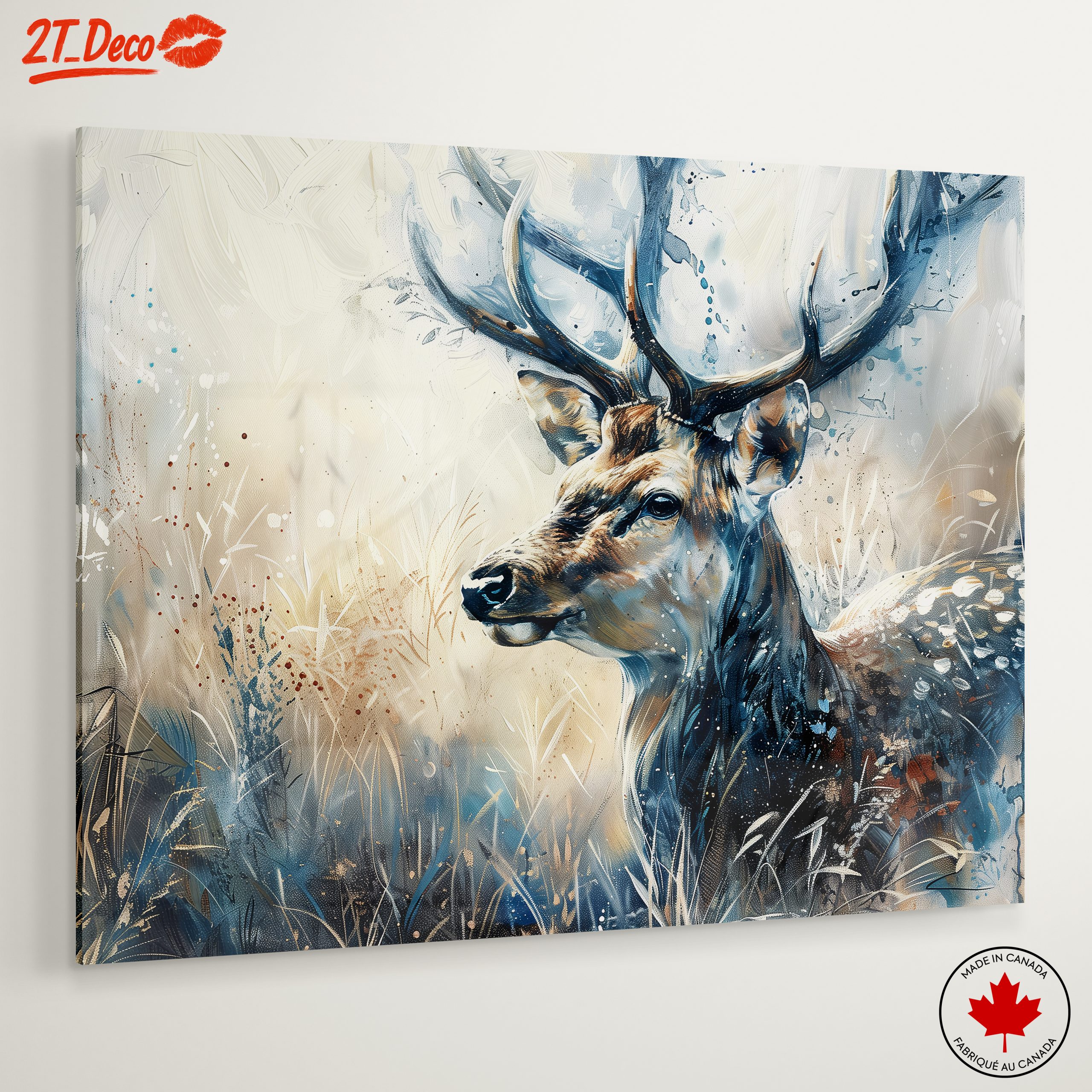 Majestic Deer in Artistic Style - Image 6