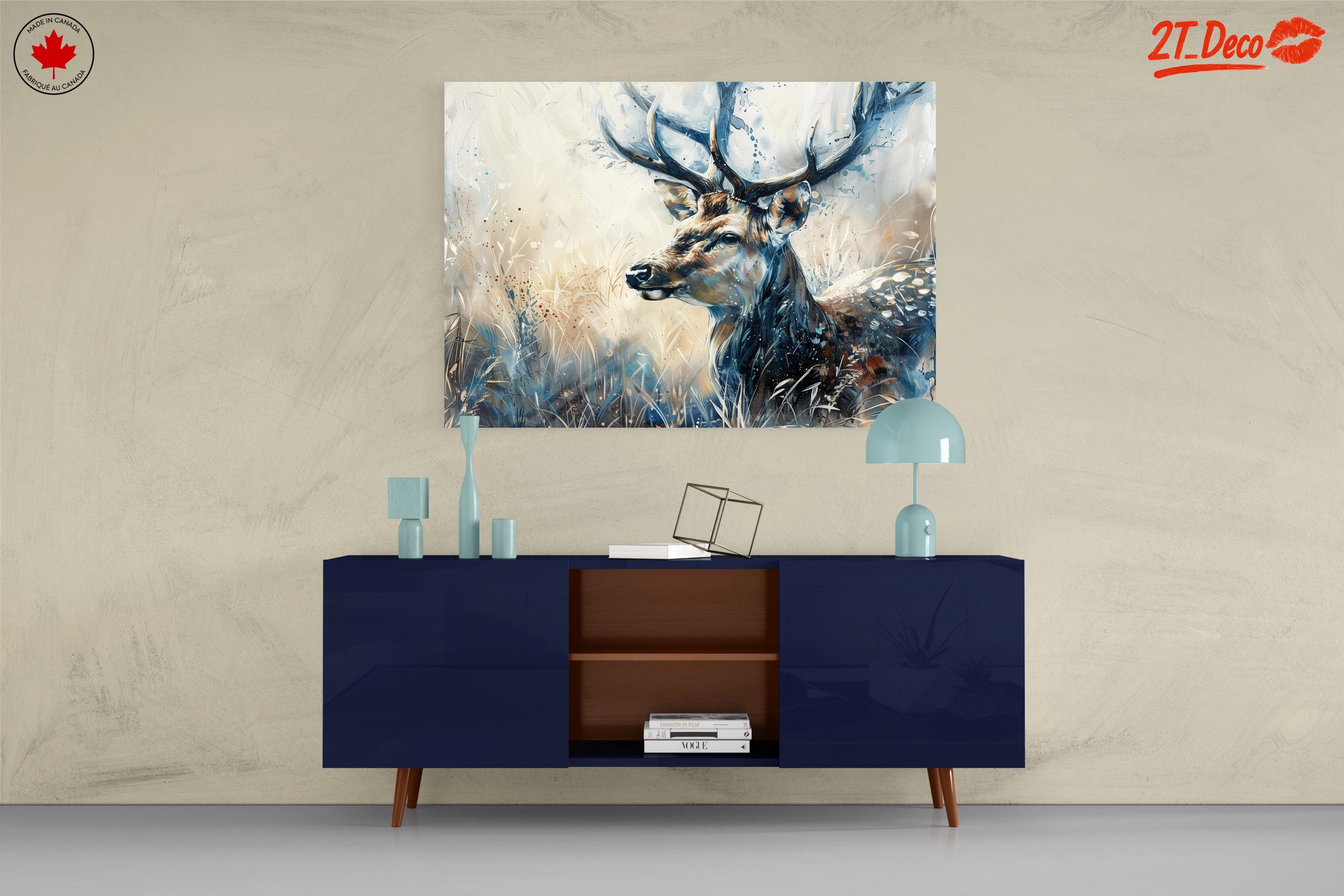 Majestic Deer in Artistic Style - Image 8