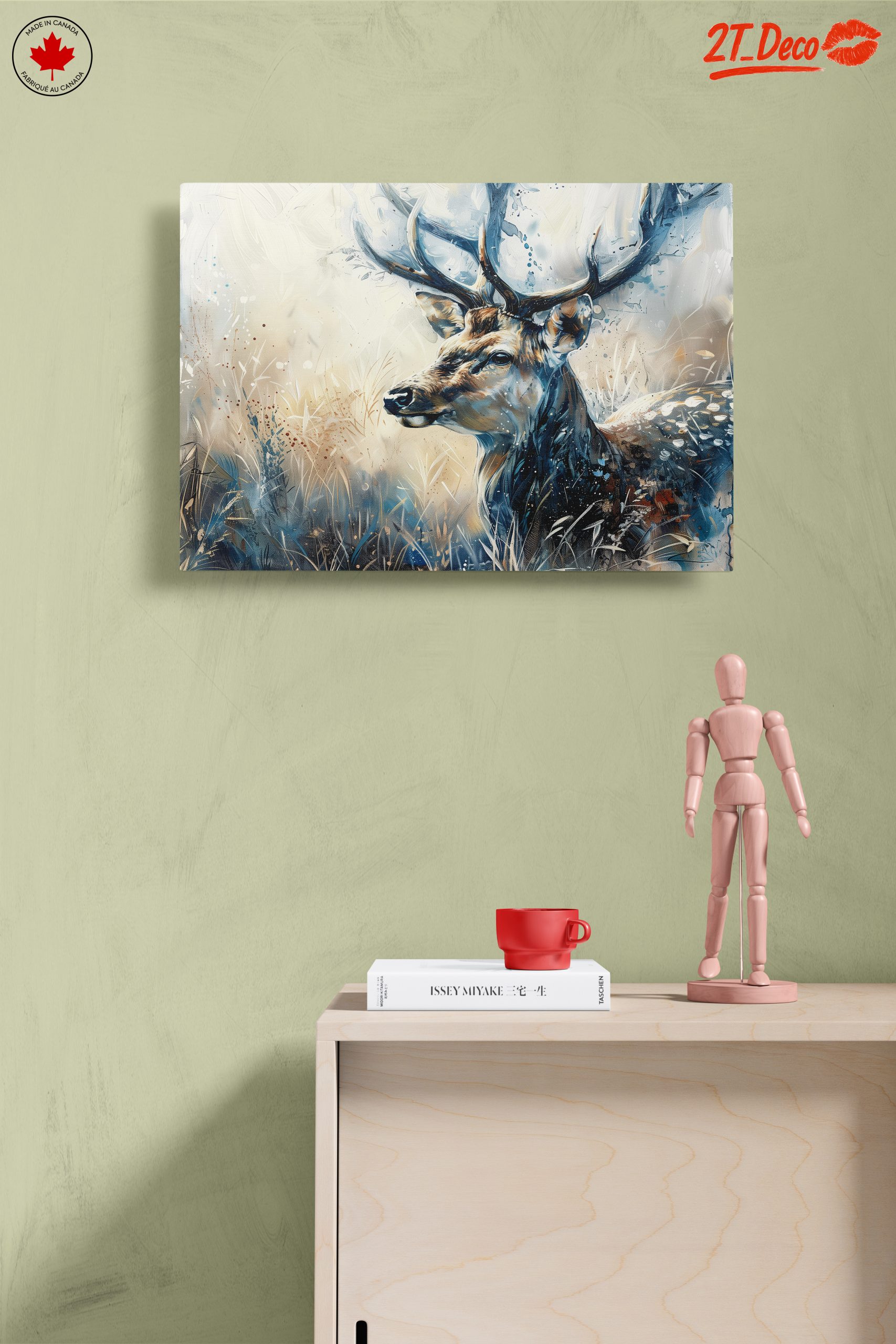 Majestic Deer in Artistic Style - Image 14