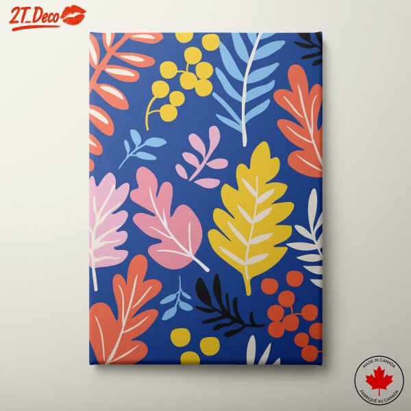 Vibrant Botanical Abstract Artwork 2