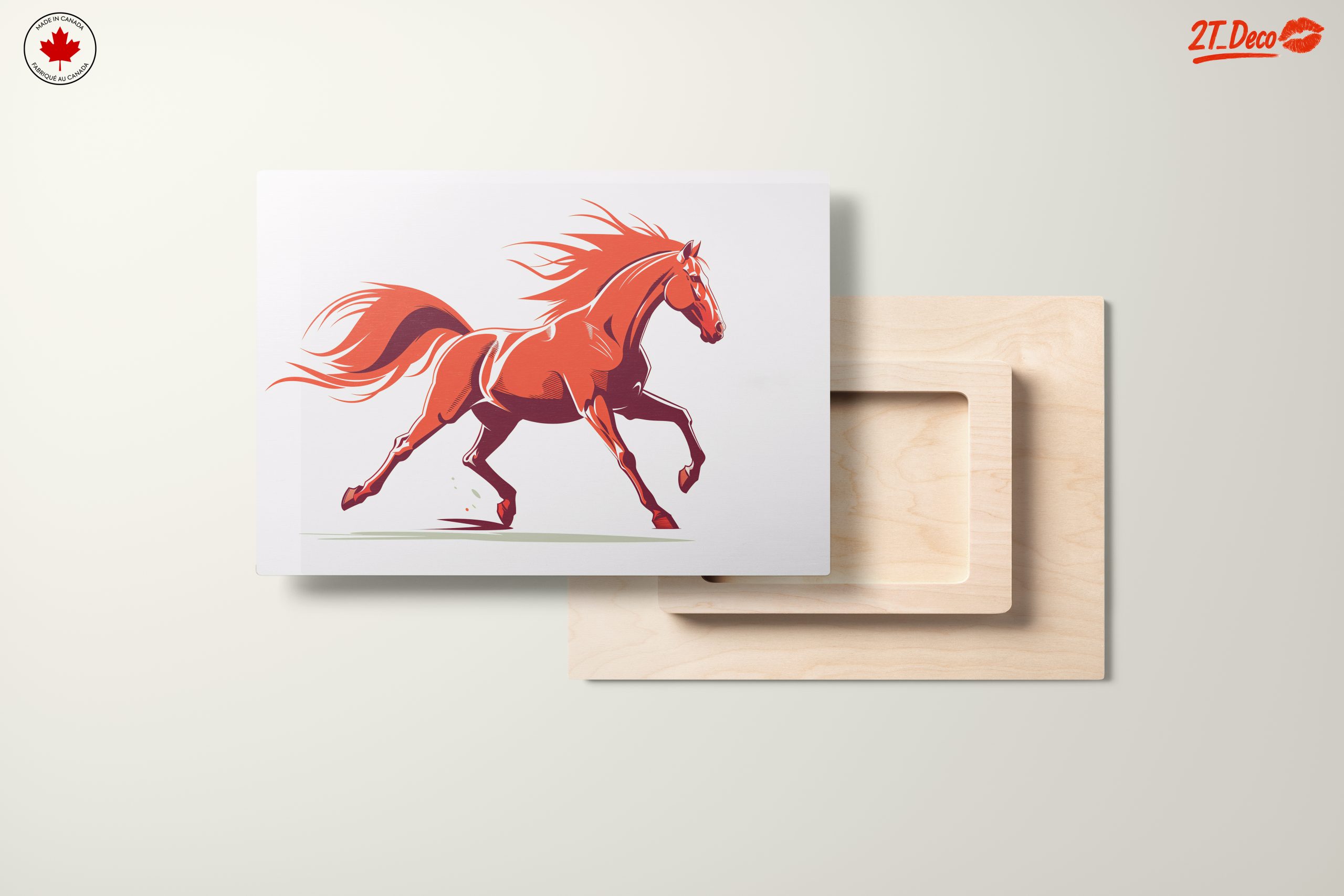 Stylized Red Horse Art - Image 11