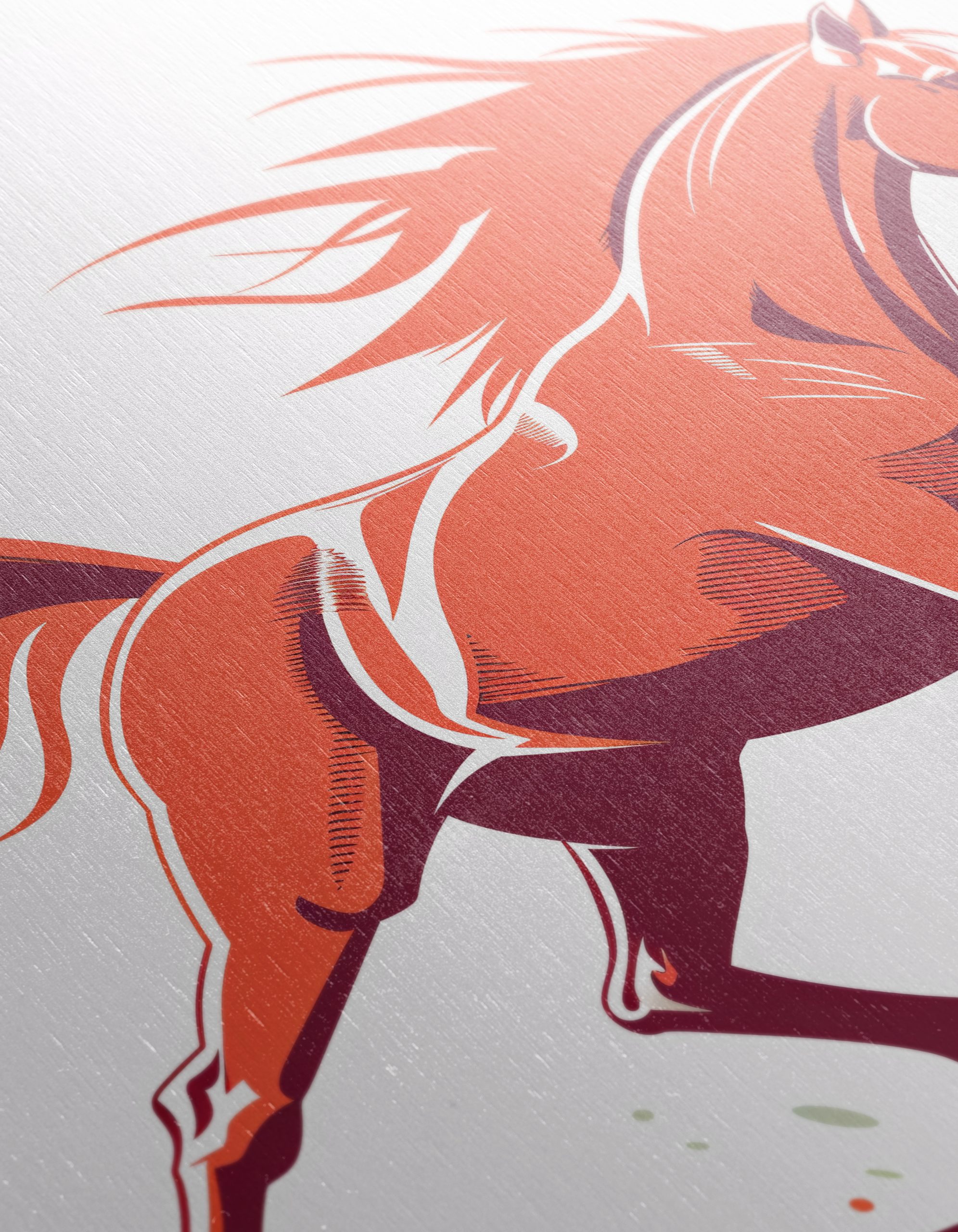 Stylized Red Horse Art - Image 12