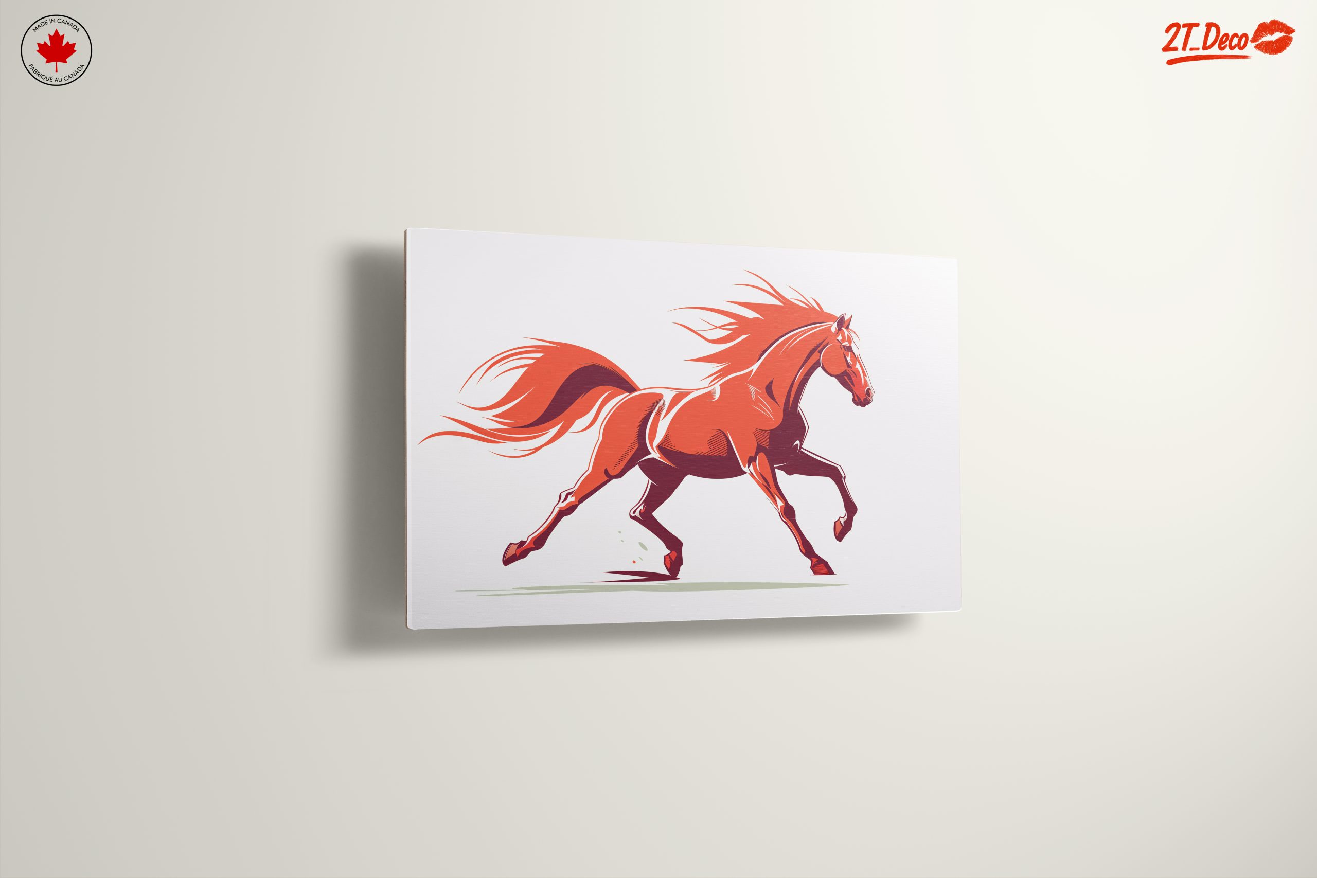 Stylized Red Horse Art - Image 13