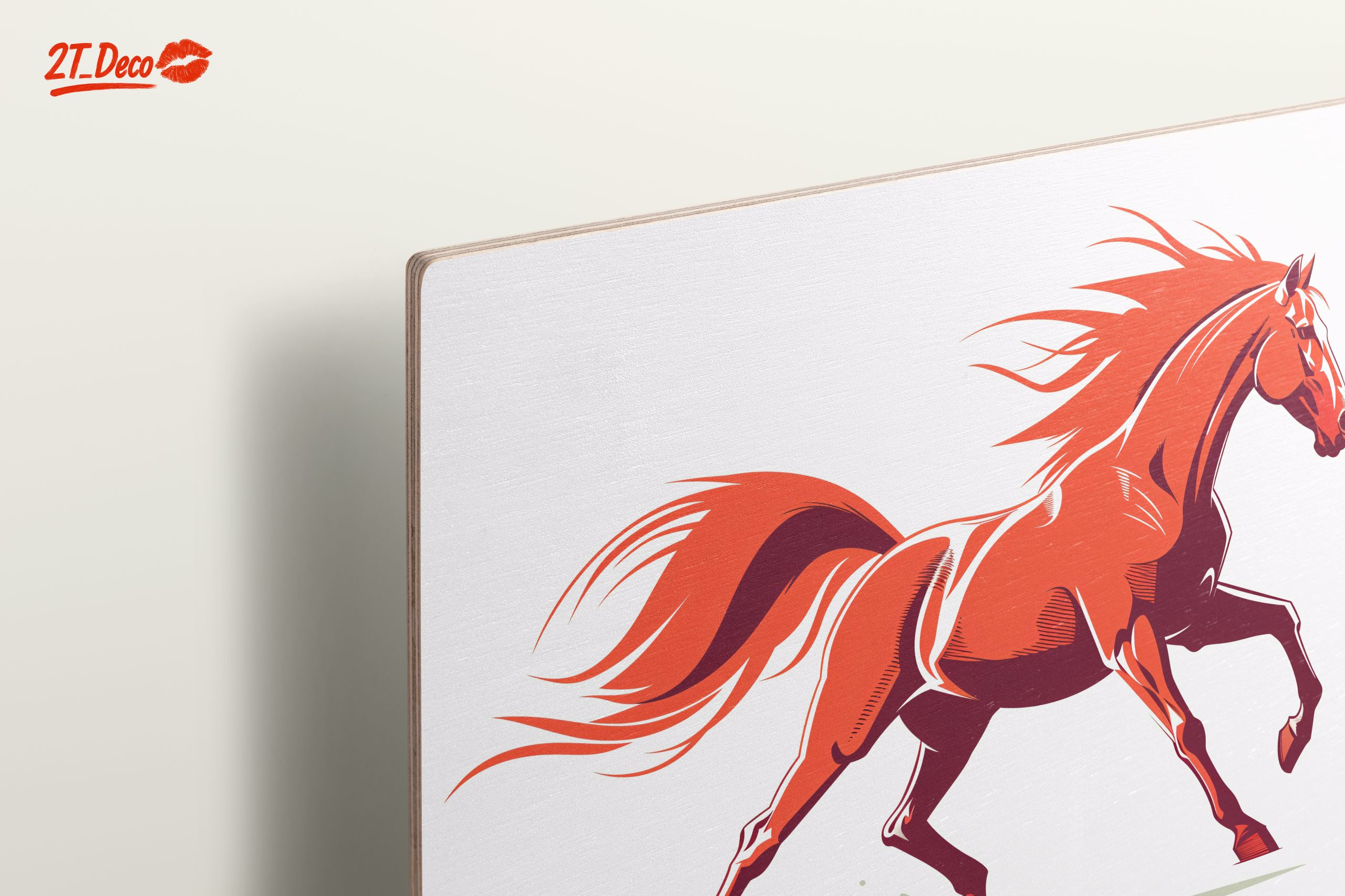 Stylized Red Horse Art - Image 15