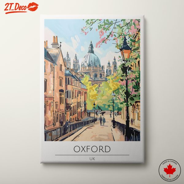 Charming Oxford Cityscape Artwork