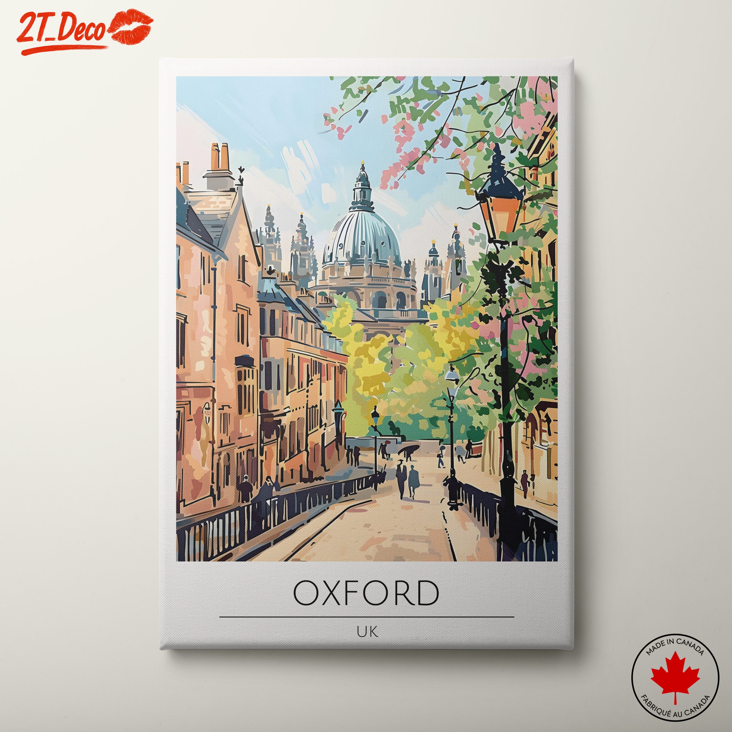 Charming Oxford Cityscape Artwork