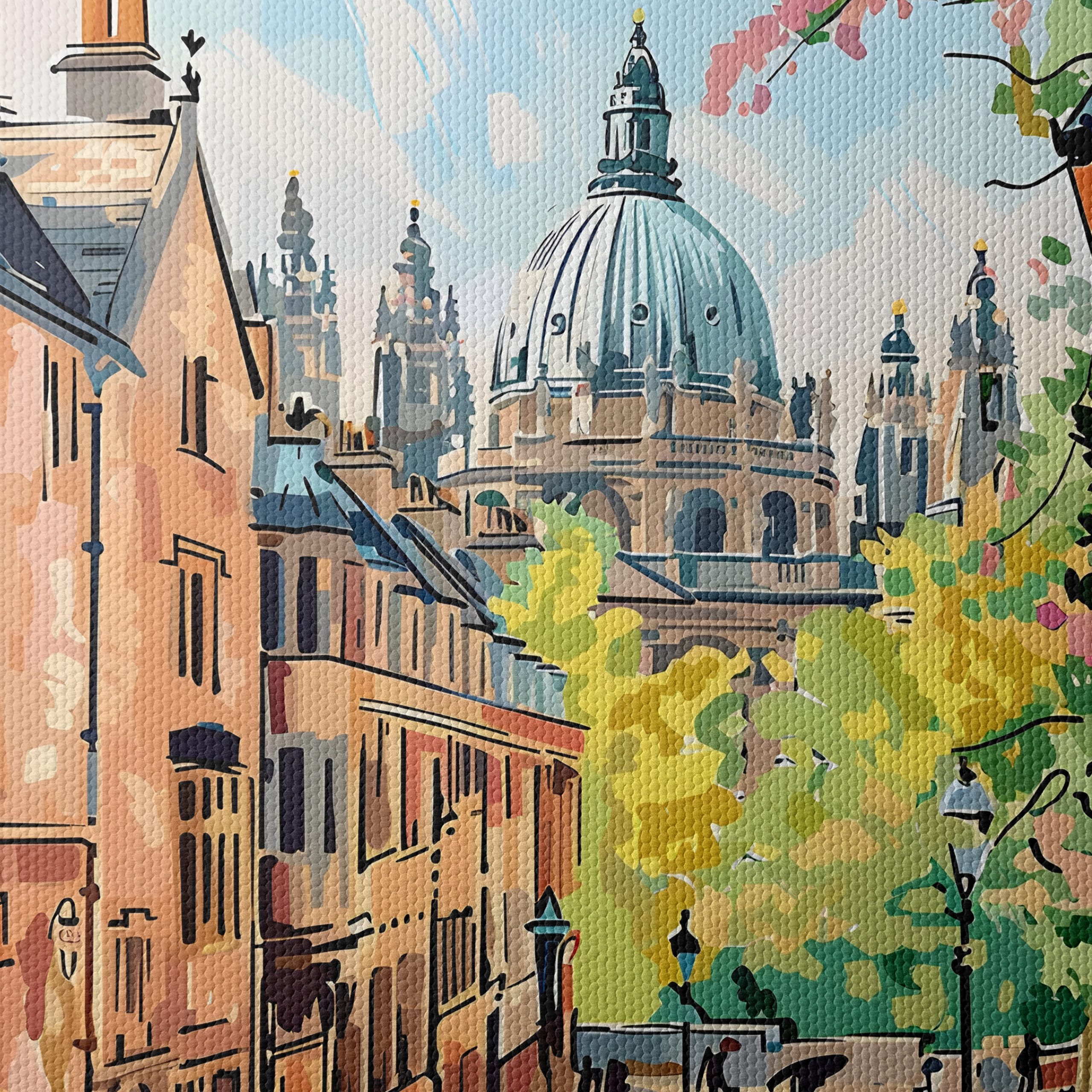 Charming Oxford Cityscape Artwork - Image 4