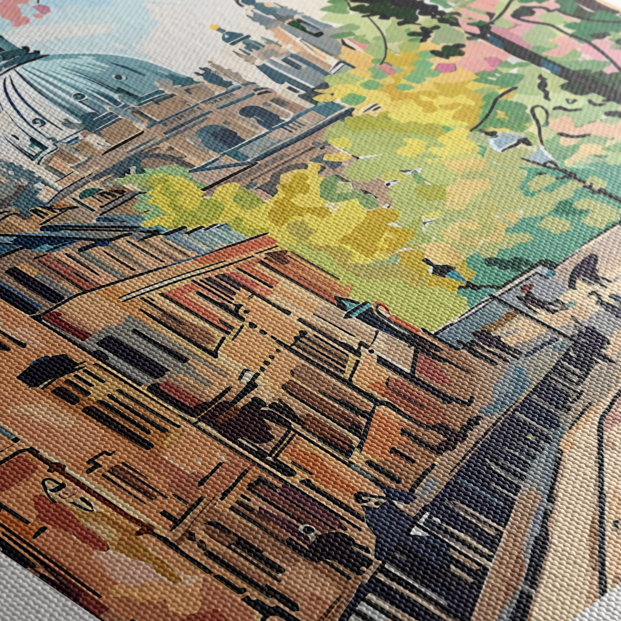 Charming Oxford Cityscape Artwork - Image 5