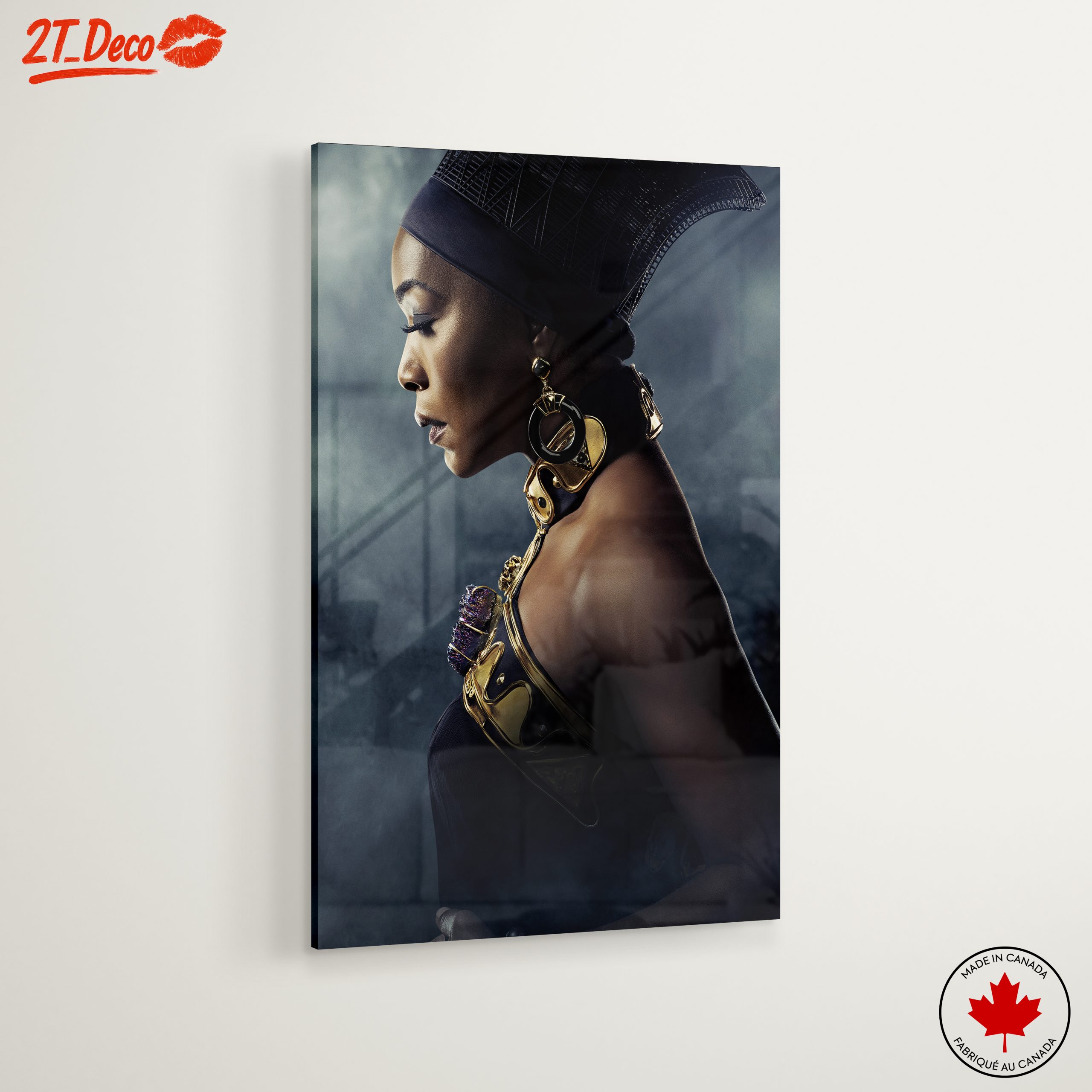 Elegant Afro Art Portrait - Image 6