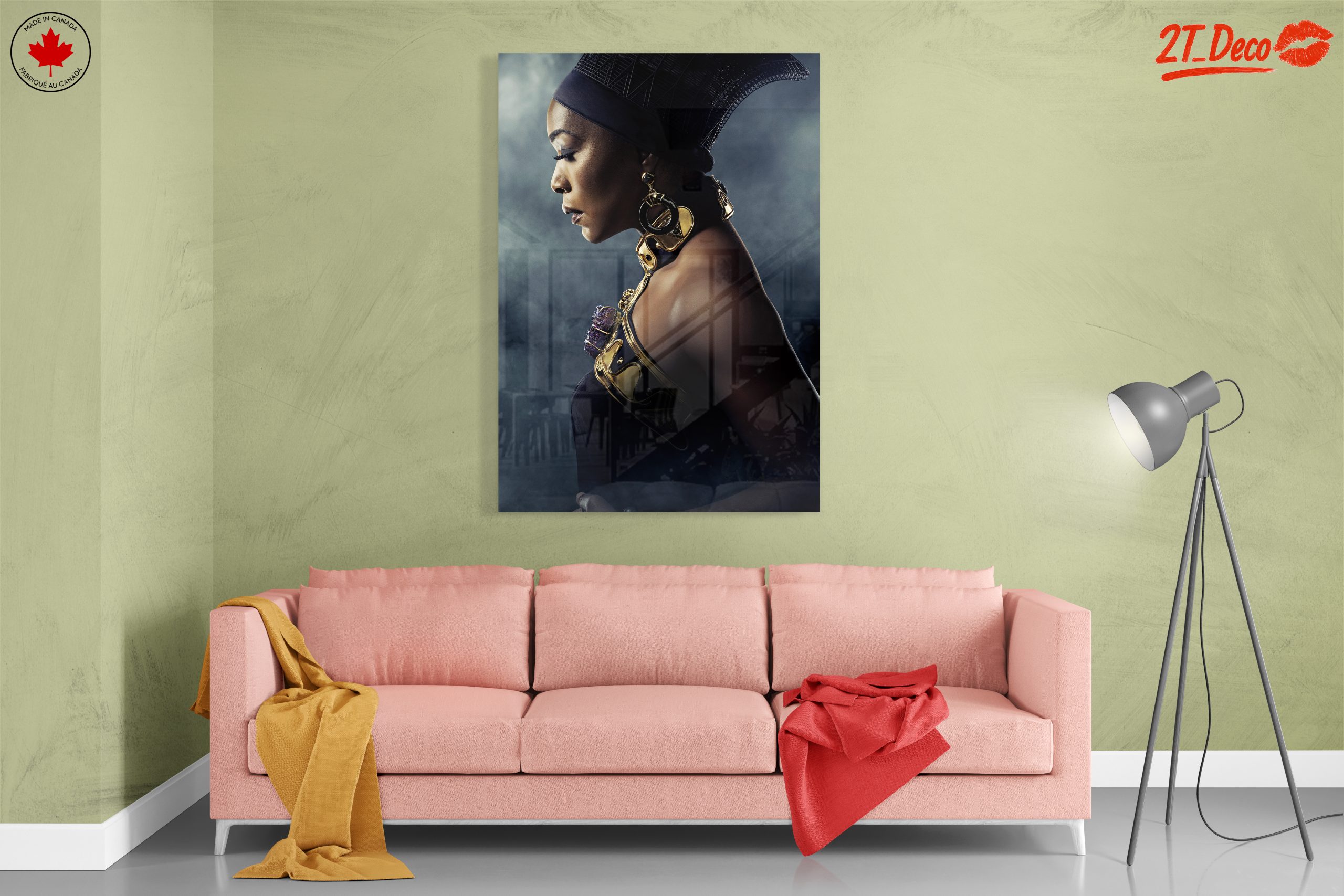 Elegant Afro Art Portrait - Image 7