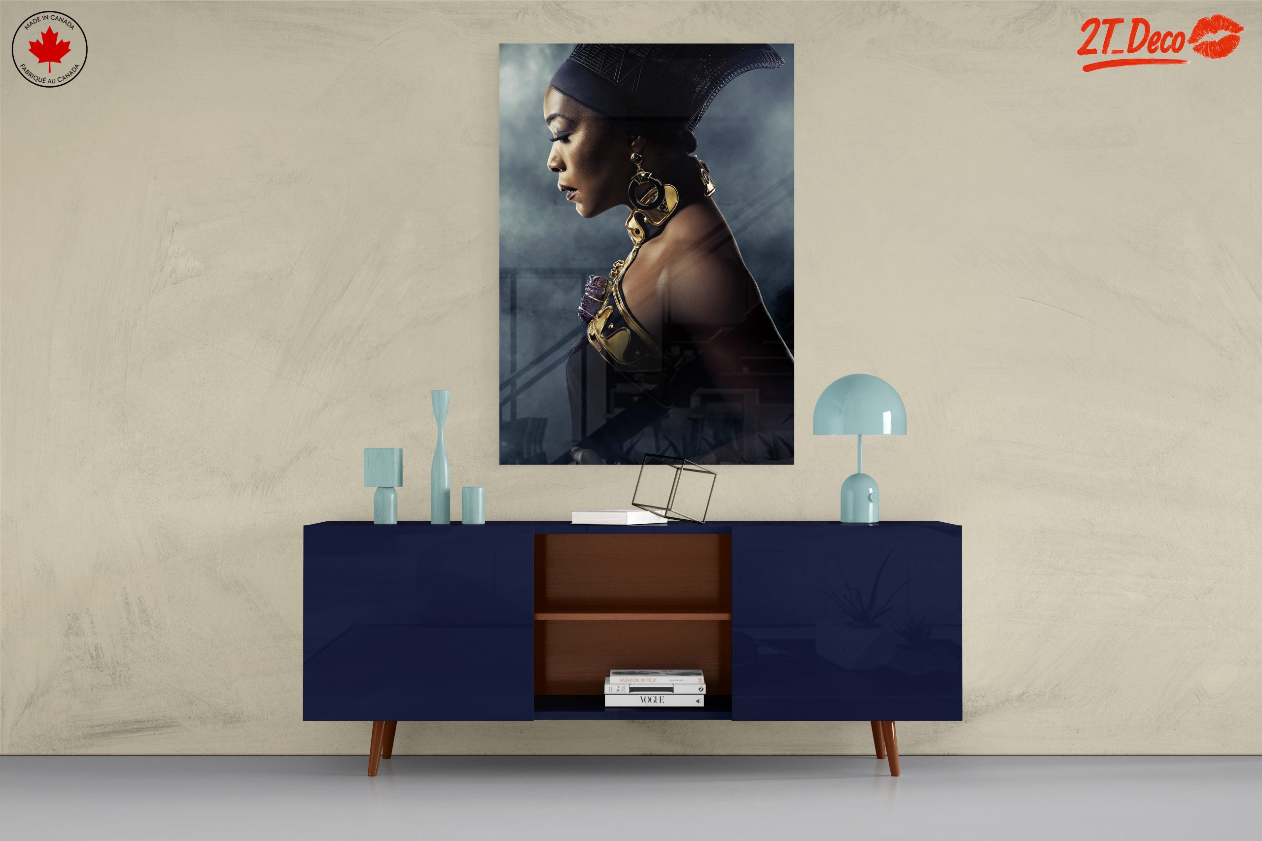 Elegant Afro Art Portrait - Image 8