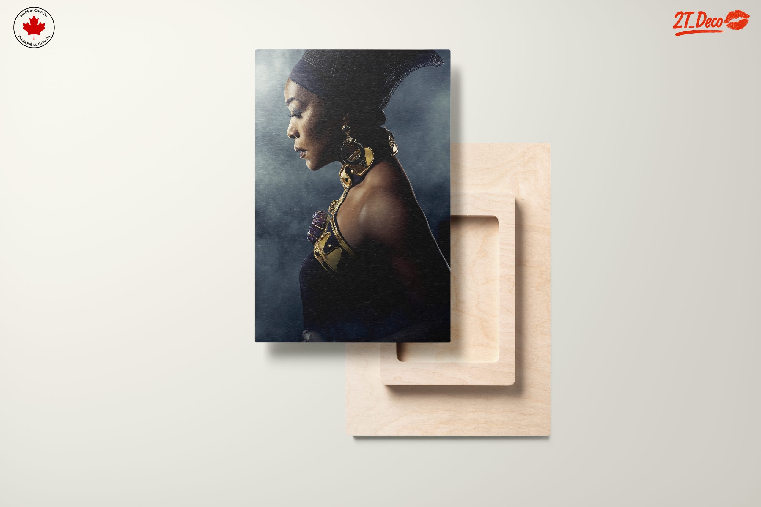 Elegant Afro Art Portrait - Image 11