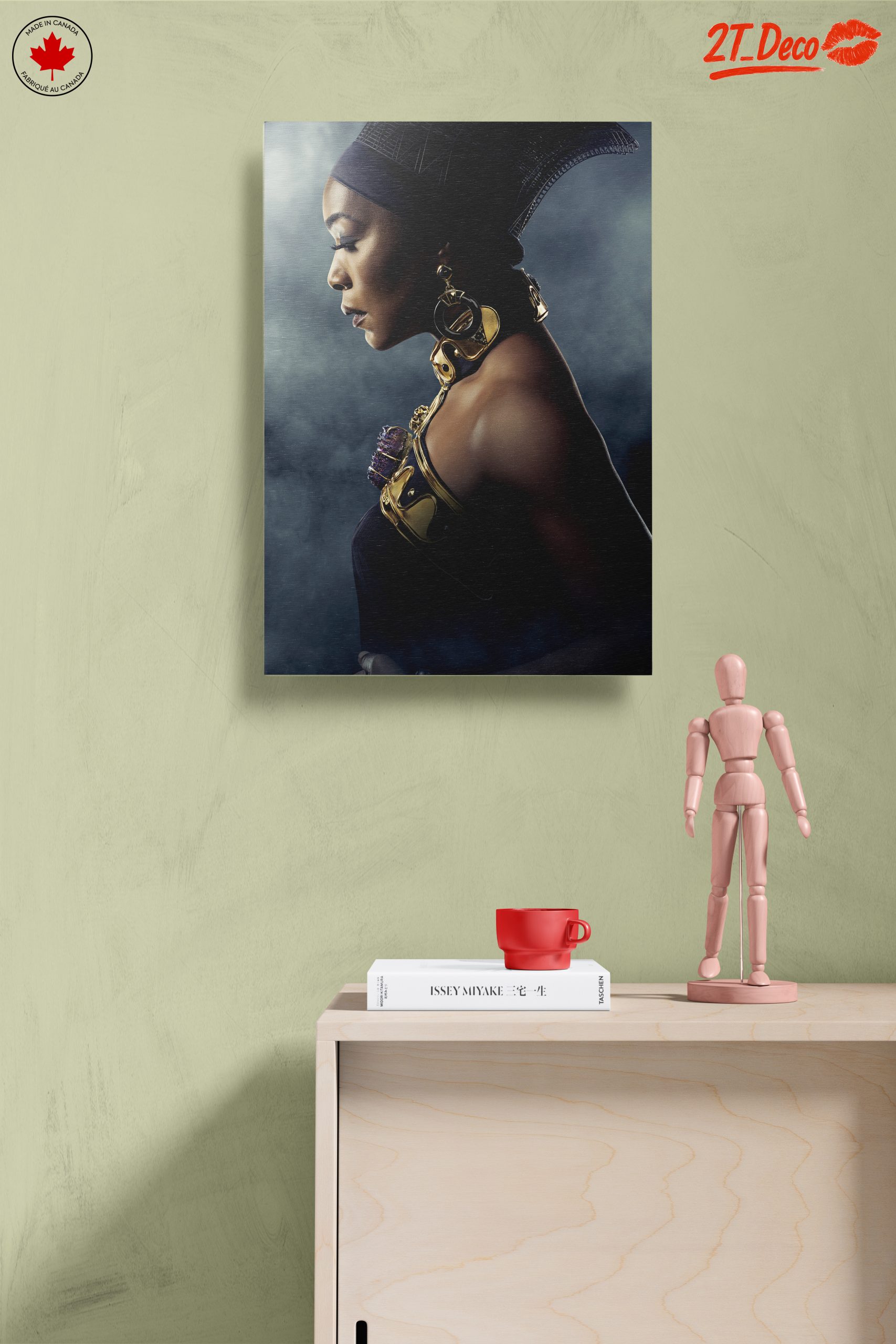 Elegant Afro Art Portrait - Image 14