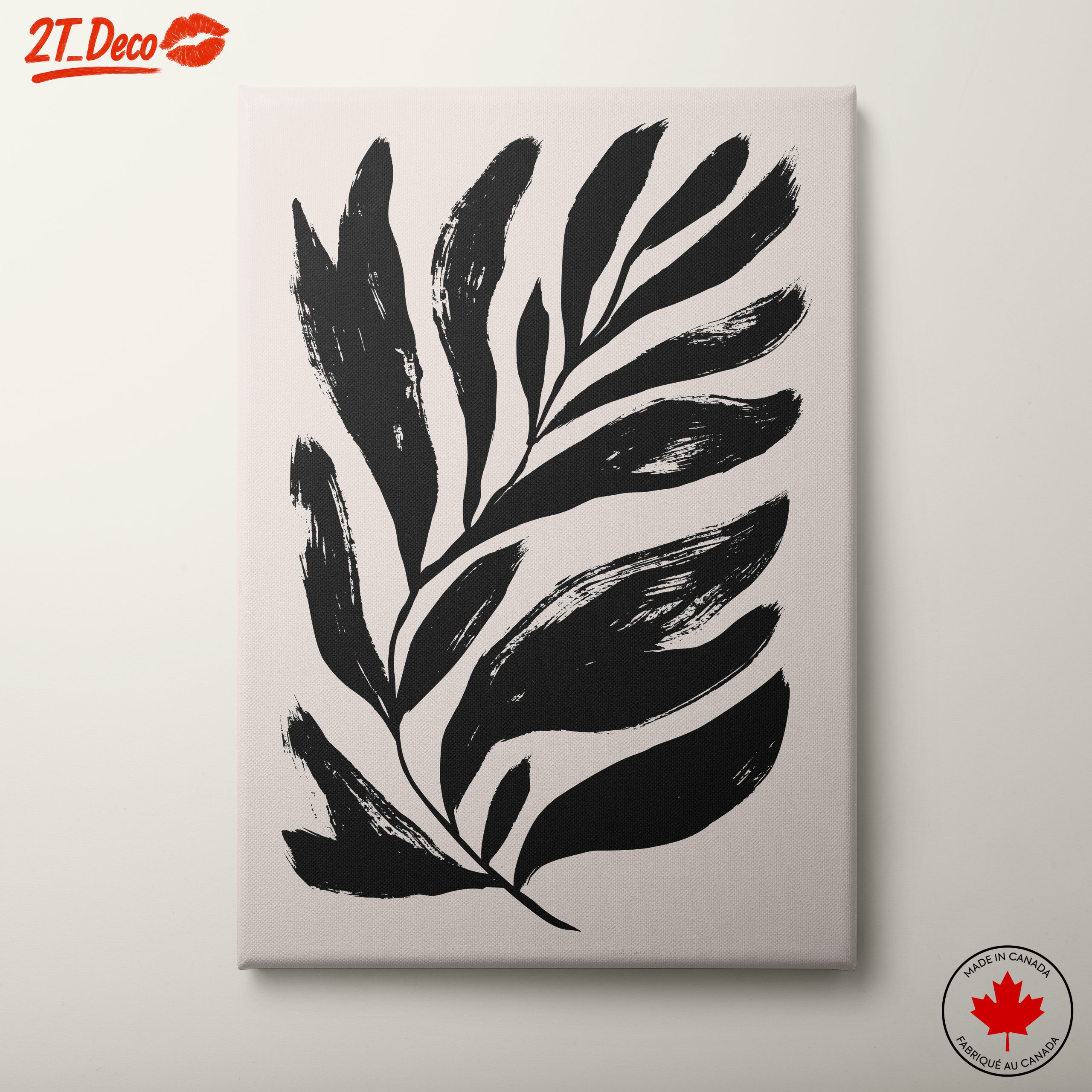 Bold Abstract Botanical Artwork