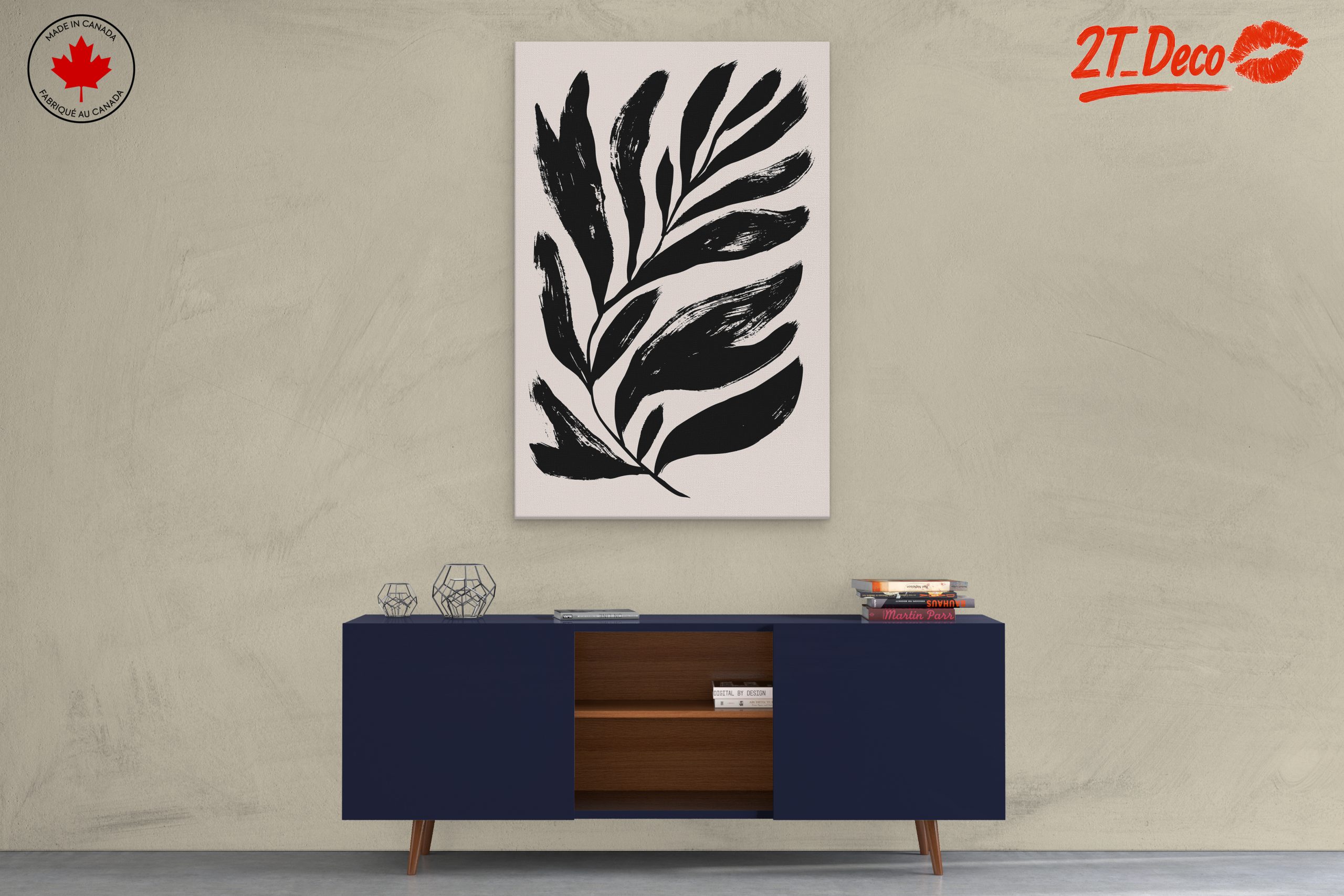 Bold Abstract Botanical Artwork - Image 3