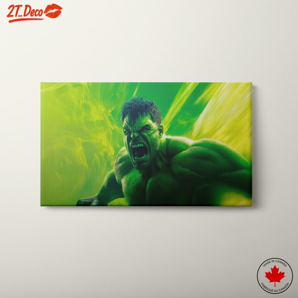 Dynamic Hulk Artwork with Vivid Colors