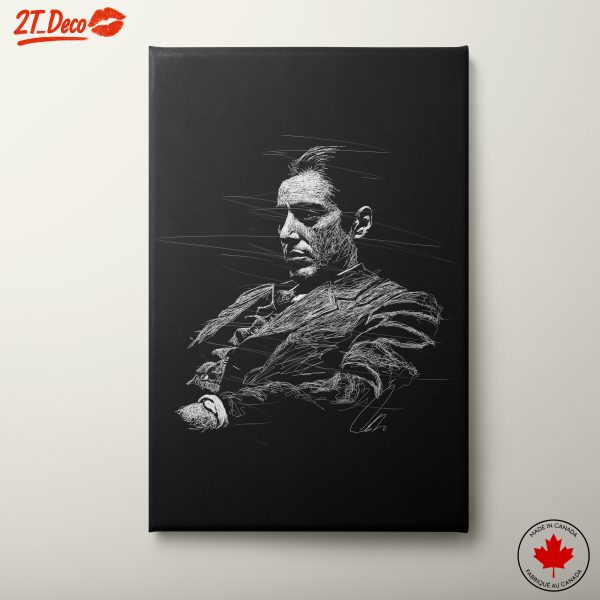 Stylized Character Artwork of Iconic Figure