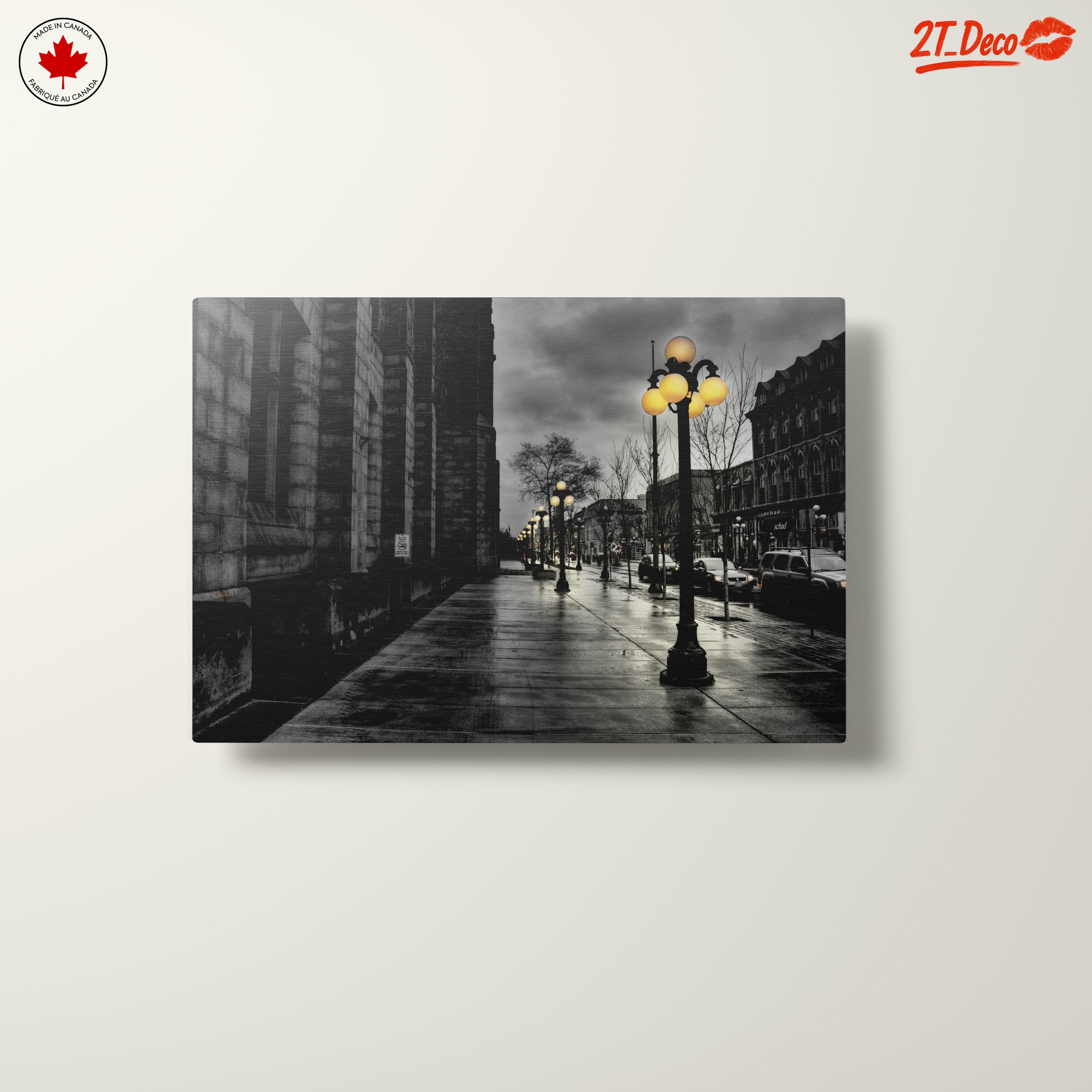 Urban Nightscape with Lamp Posts - Image 10