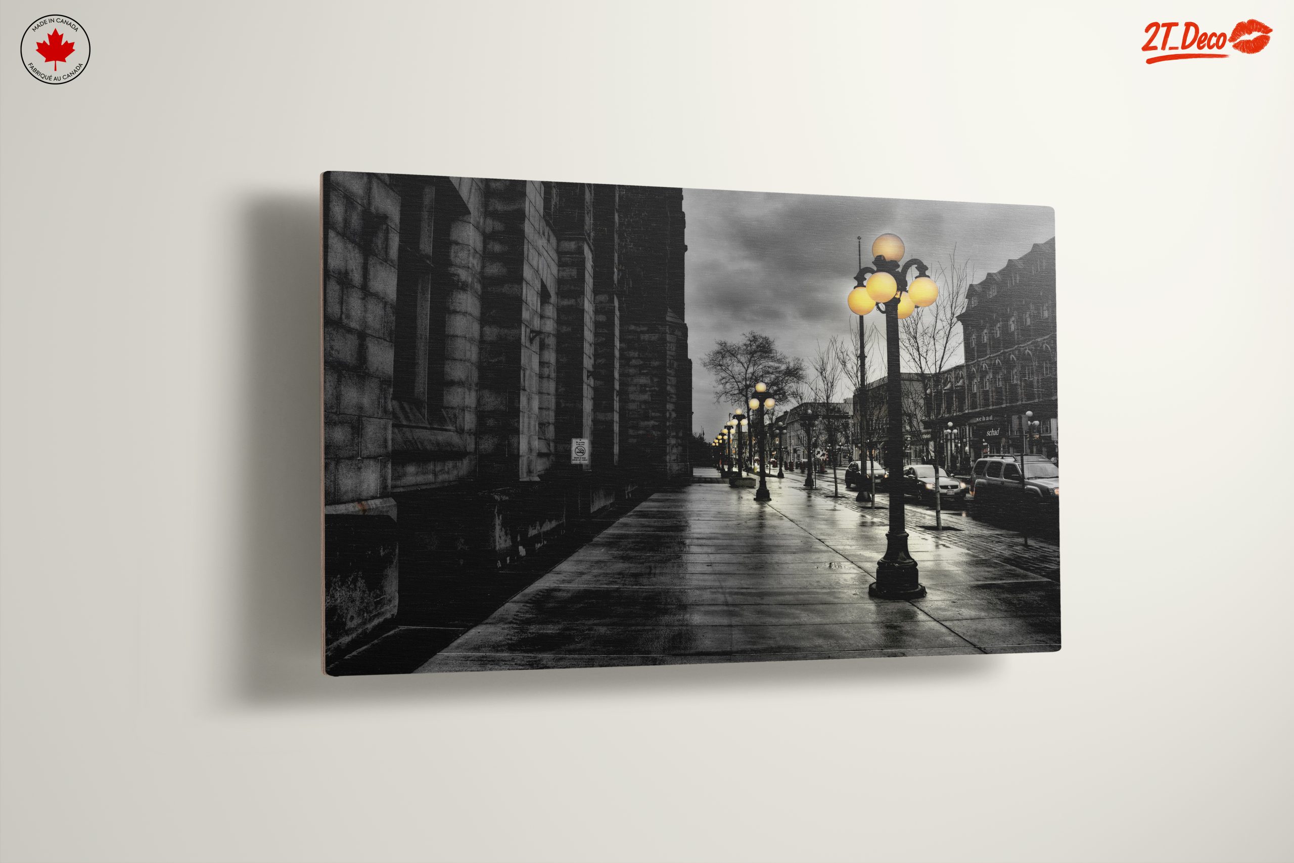 Urban Nightscape with Lamp Posts - Image 13