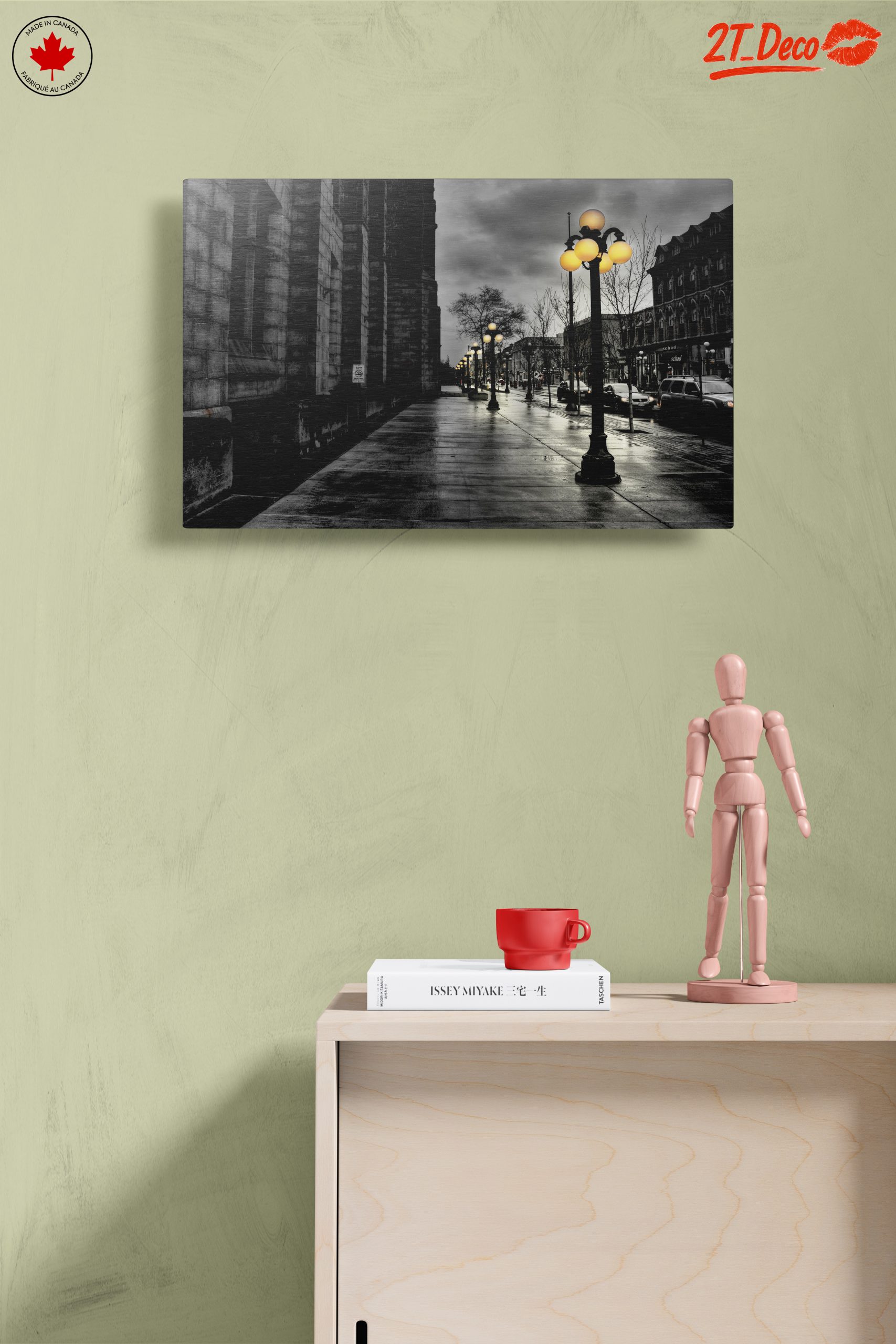 Urban Nightscape with Lamp Posts - Image 14