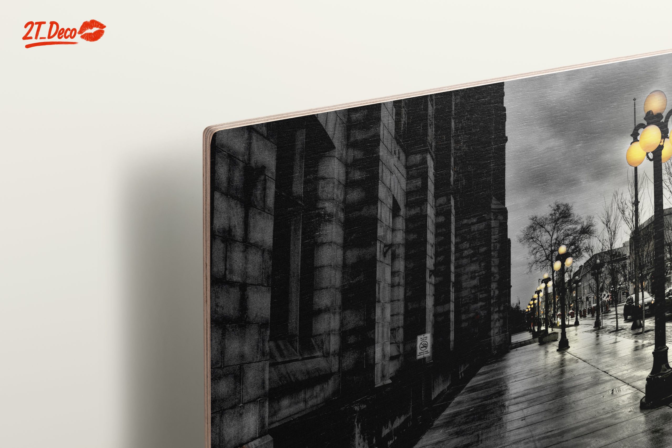 Urban Nightscape with Lamp Posts - Image 15