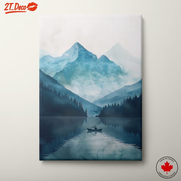 Tranquil Adventure Landscape with Mountains