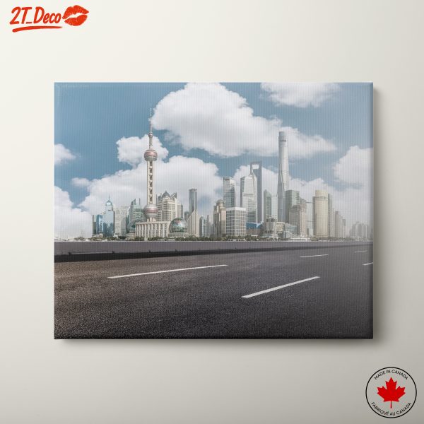 Stunning Cityscape Artwork of Shanghai Skyline