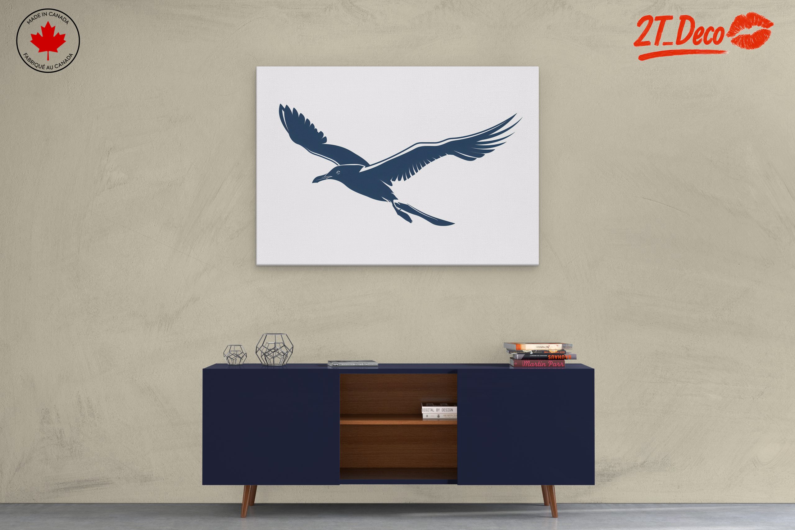 Elegant Bird in Flight Wall Art - Image 3