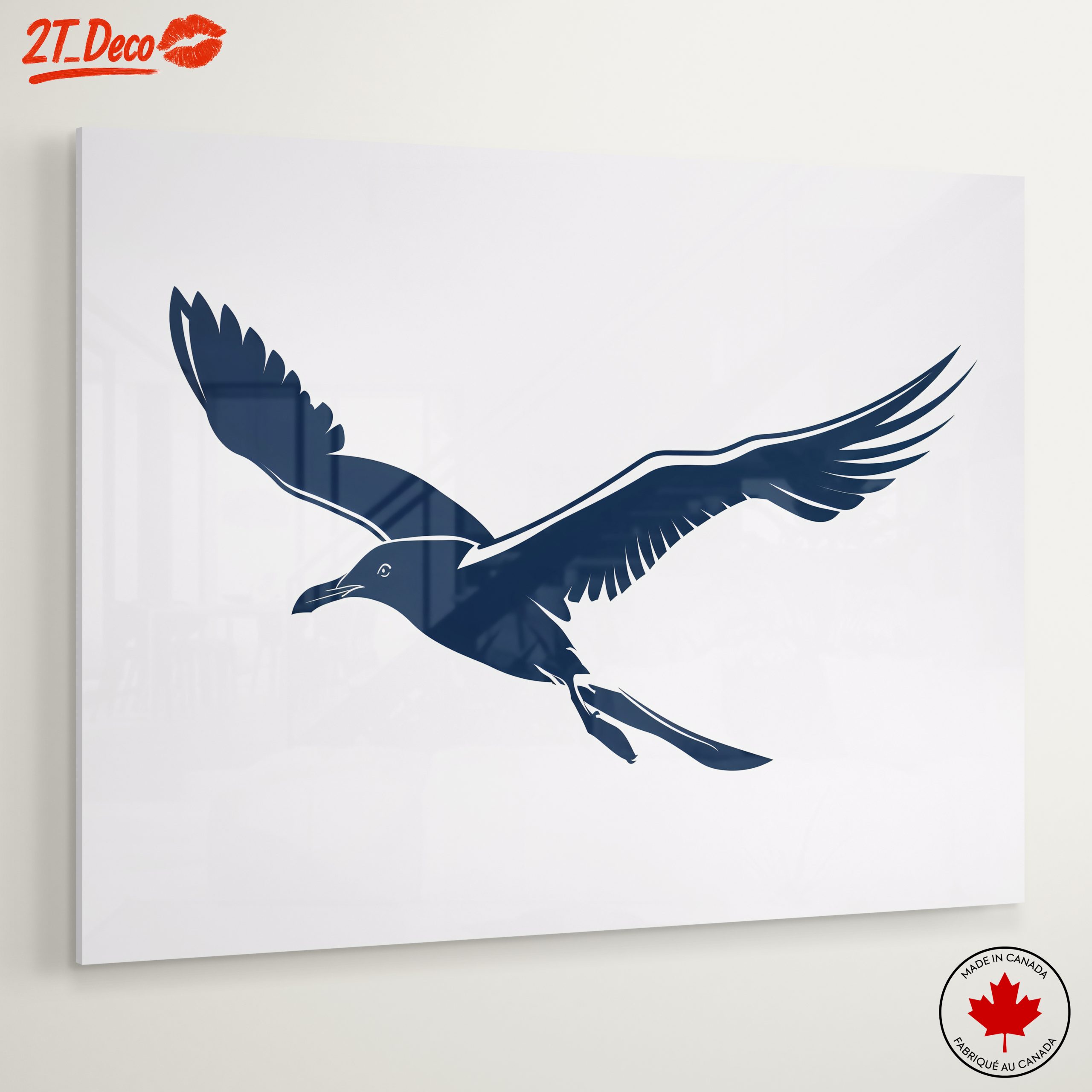 Elegant Bird in Flight Wall Art - Image 6