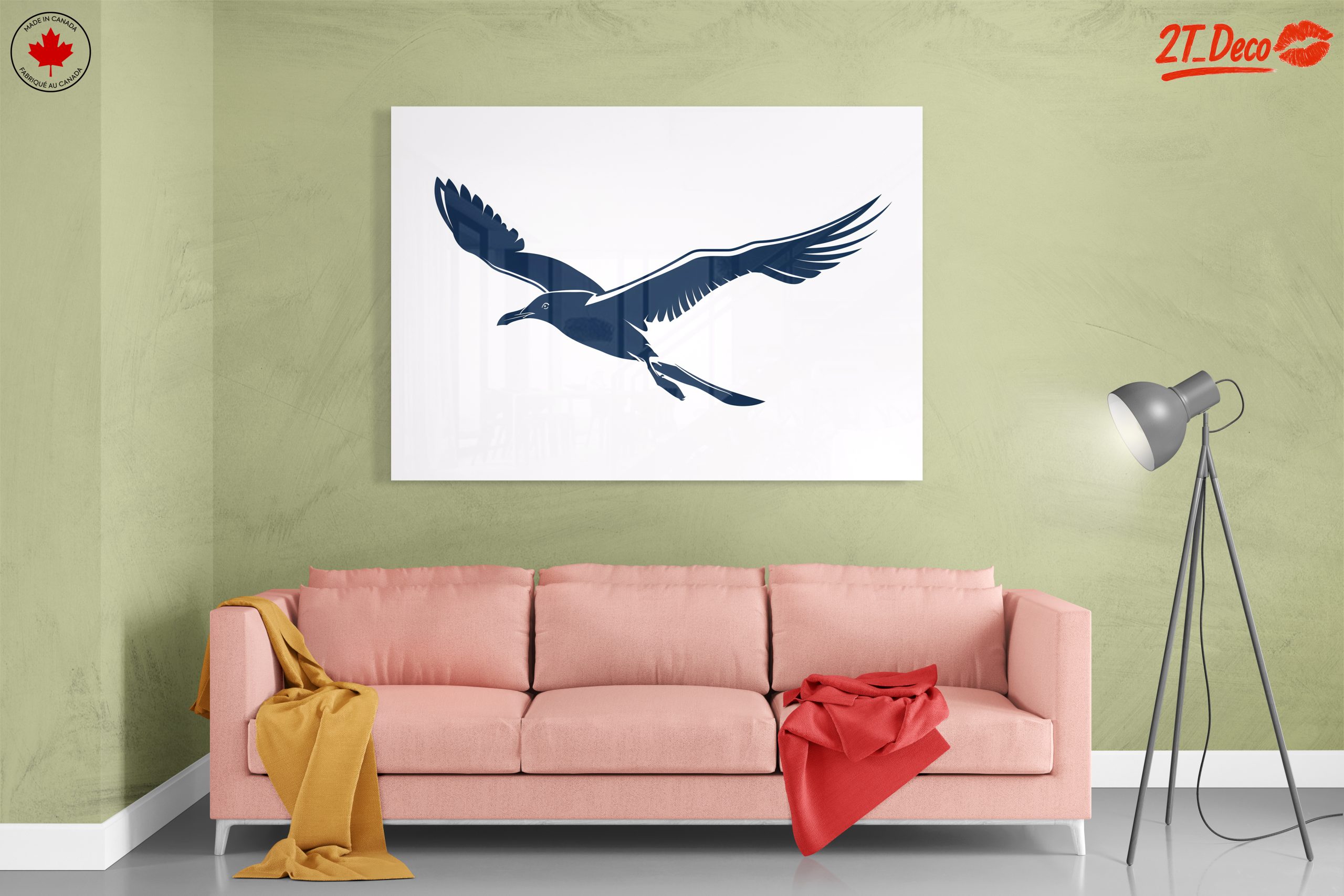 Elegant Bird in Flight Wall Art - Image 7