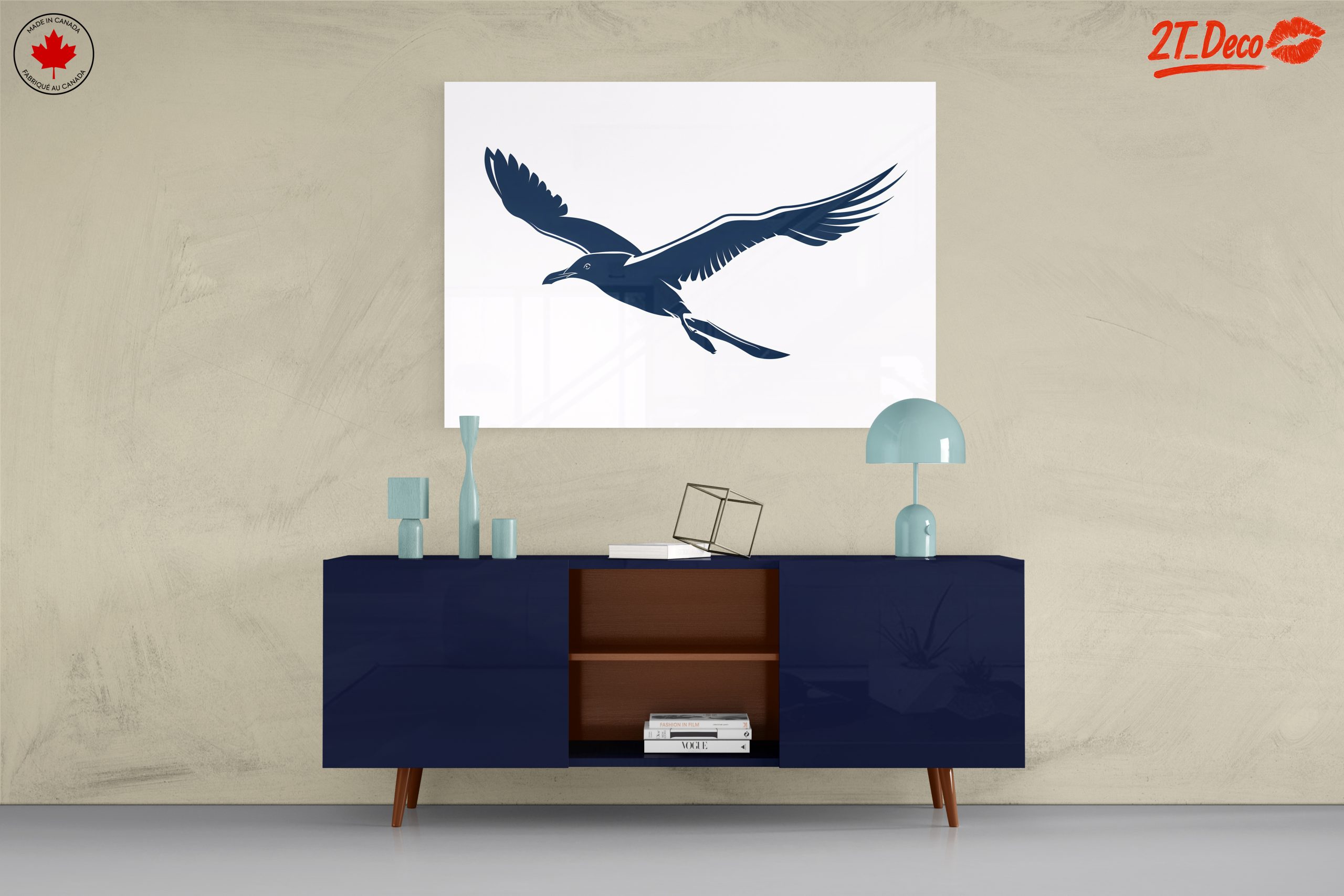 Elegant Bird in Flight Wall Art - Image 8