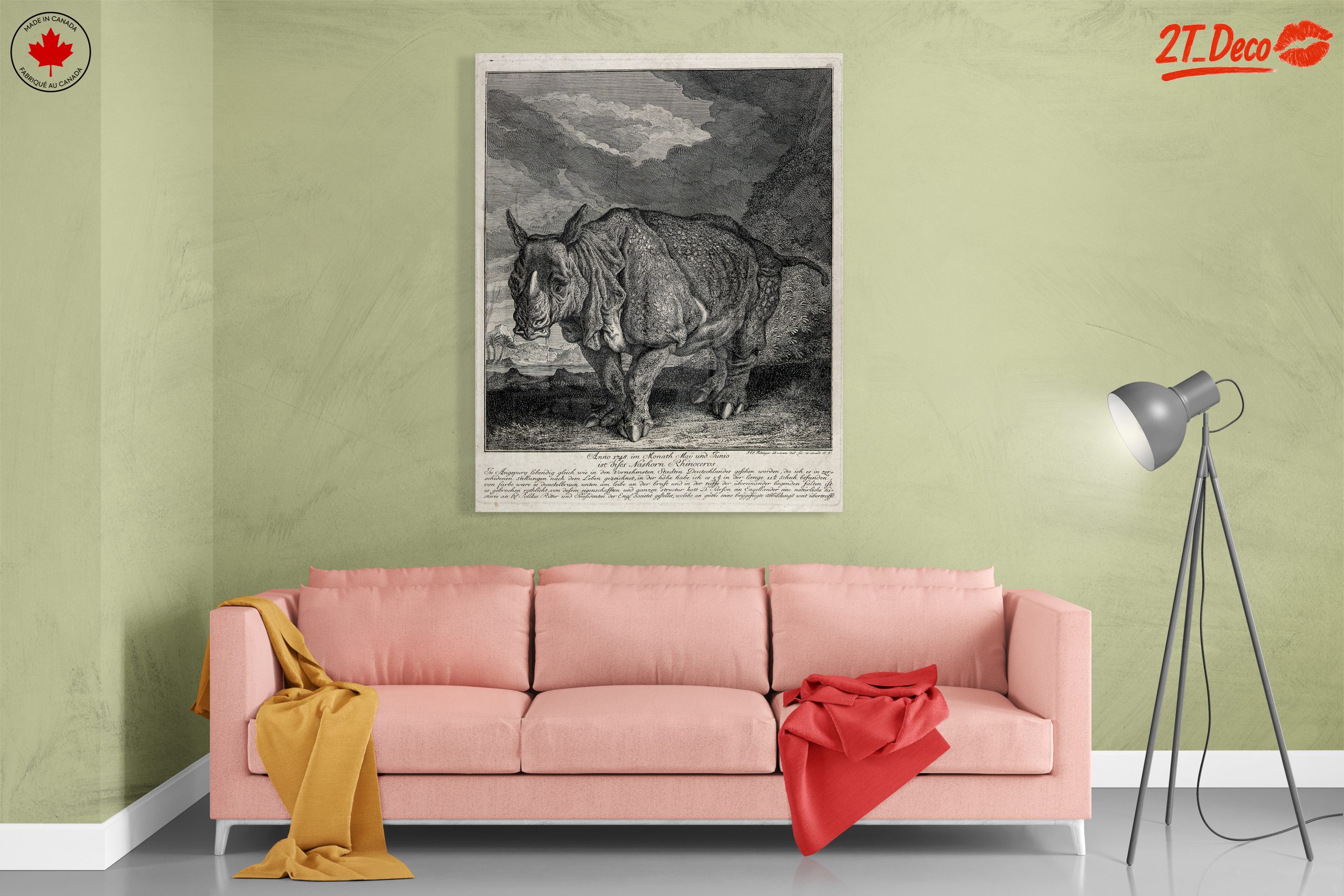 Artistic Representation of a Rhinoceros - Image 7