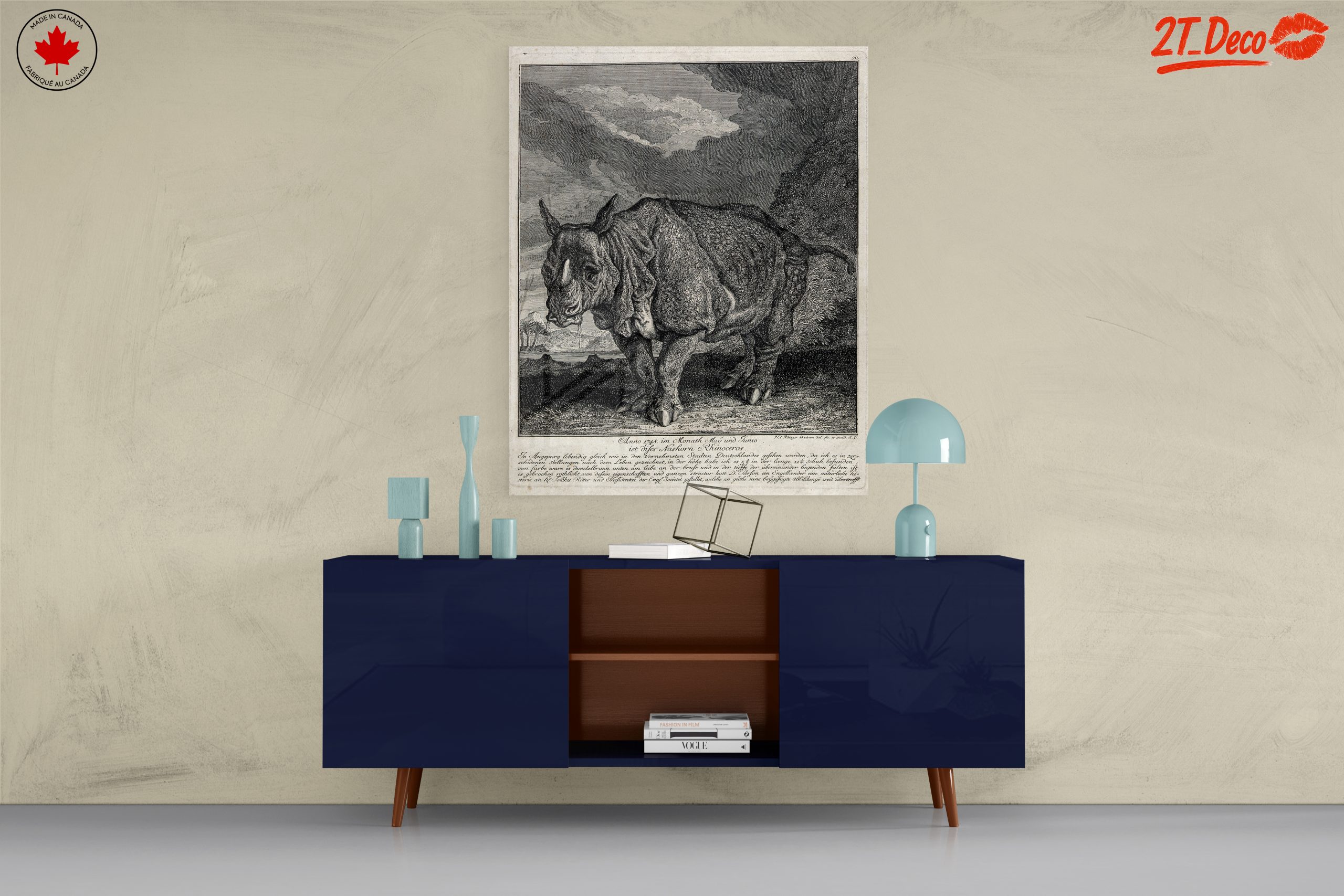 Artistic Representation of a Rhinoceros - Image 8