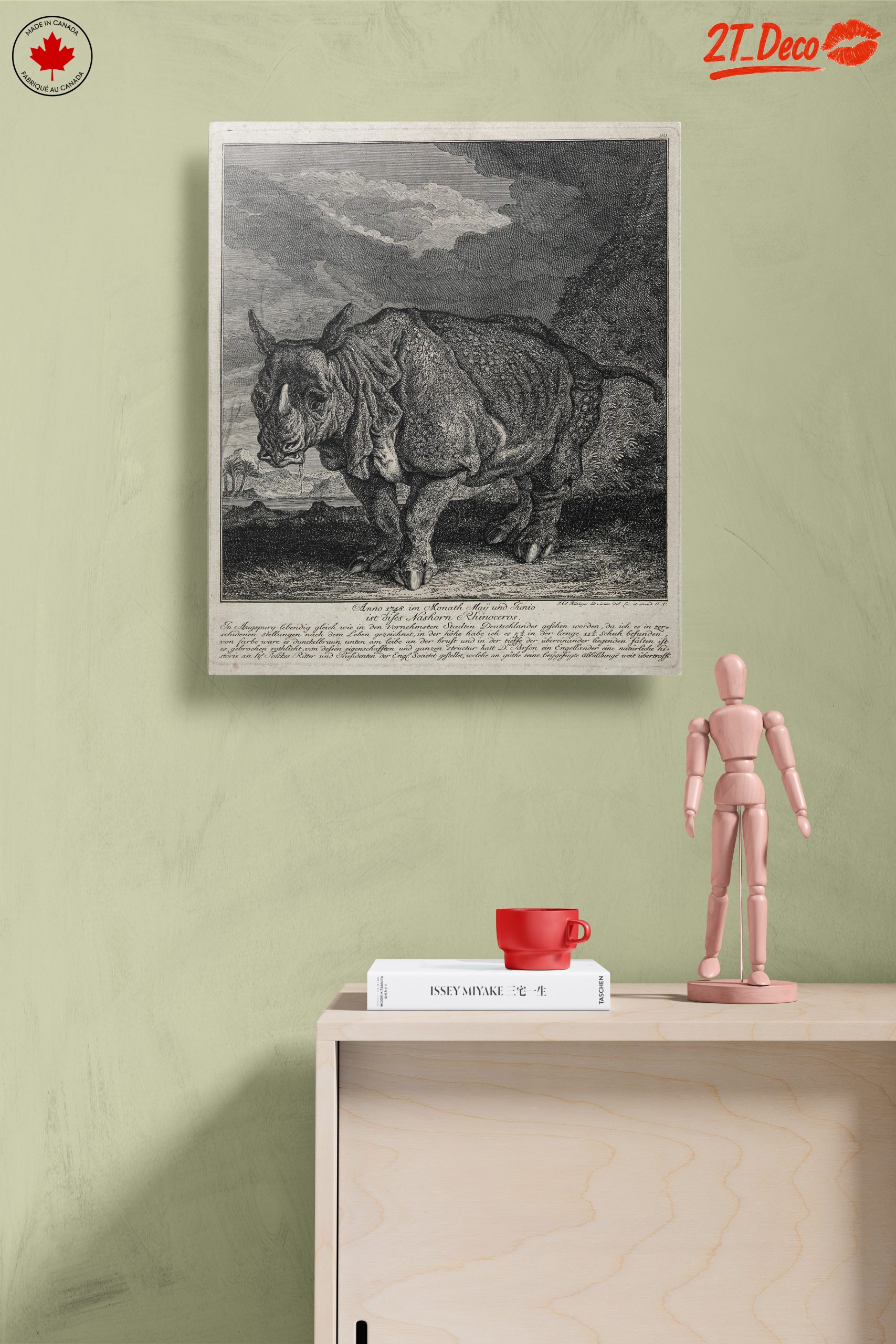Artistic Representation of a Rhinoceros - Image 14