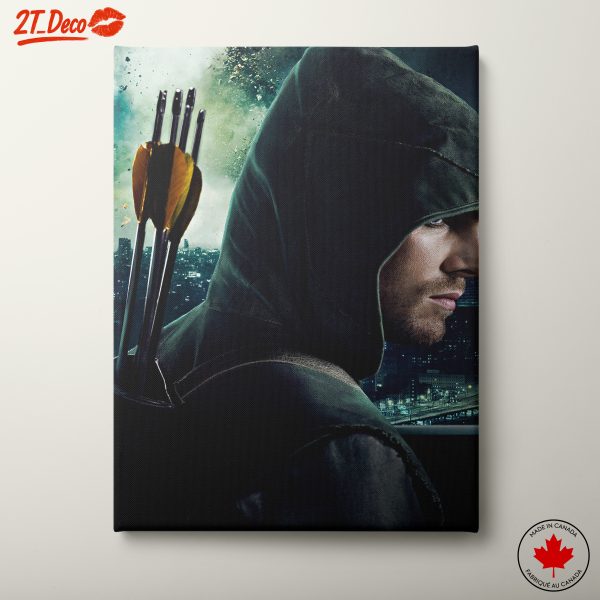 Green Arrow on Urban Skyline