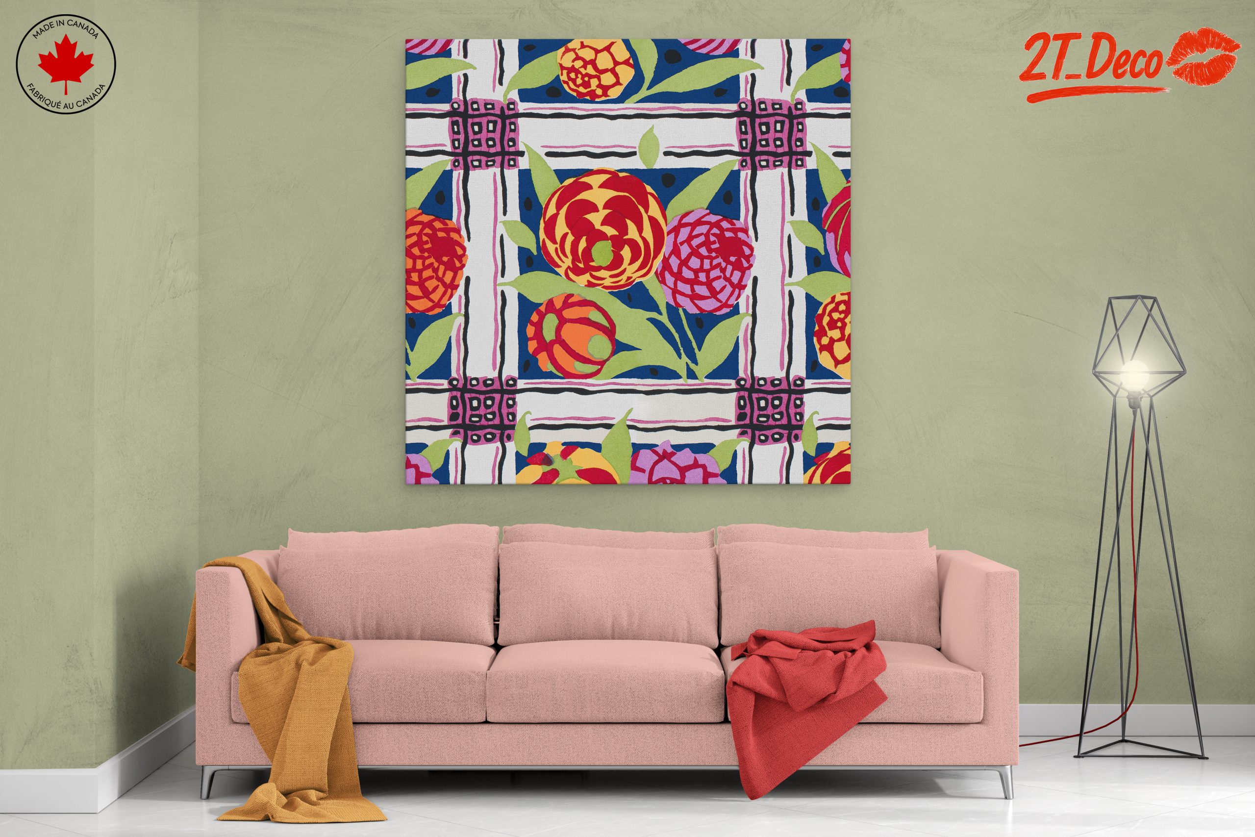 Vibrant Botanical Abstract Artwork 7 - Image 2