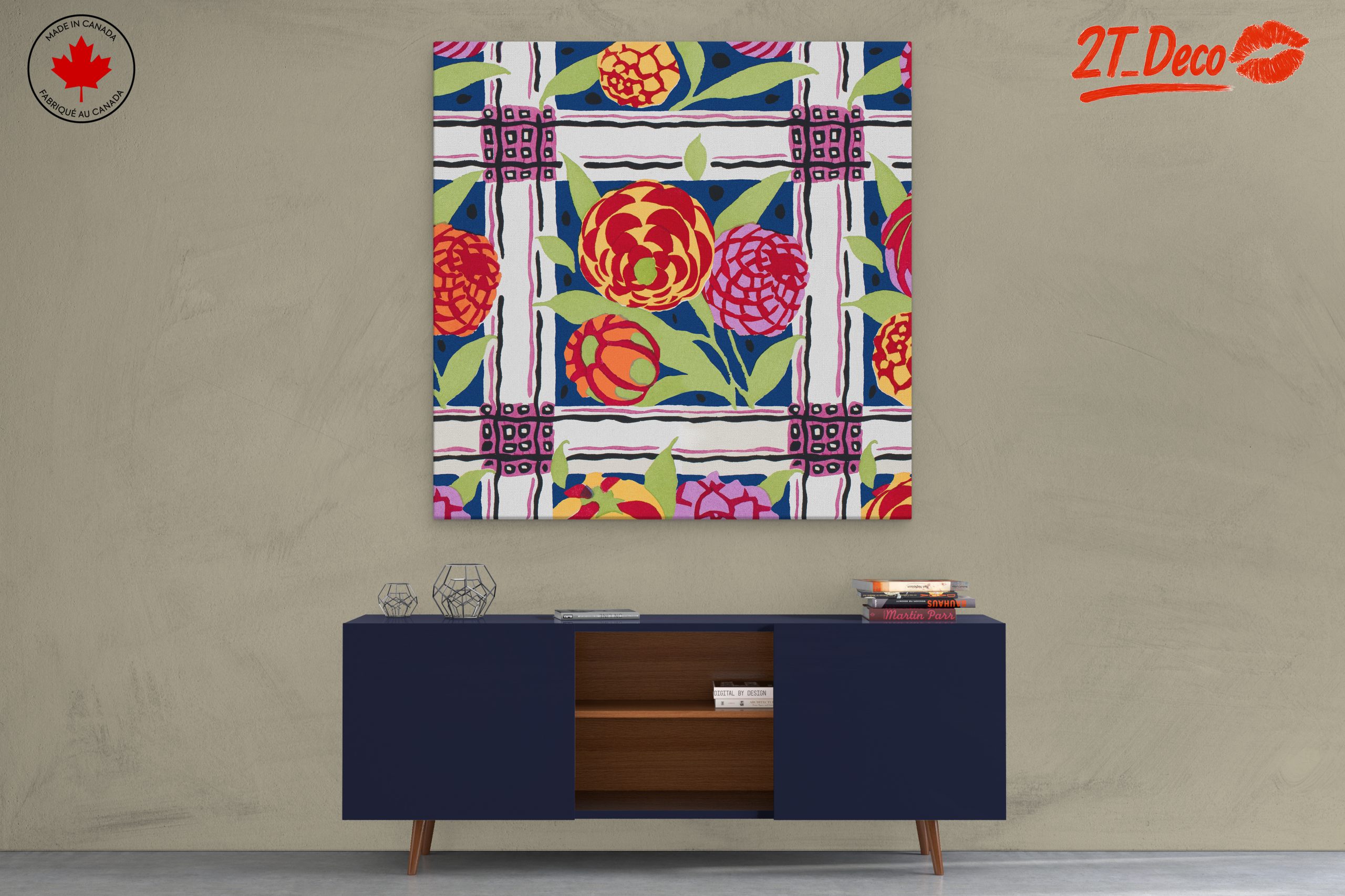 Vibrant Botanical Abstract Artwork 7 - Image 3