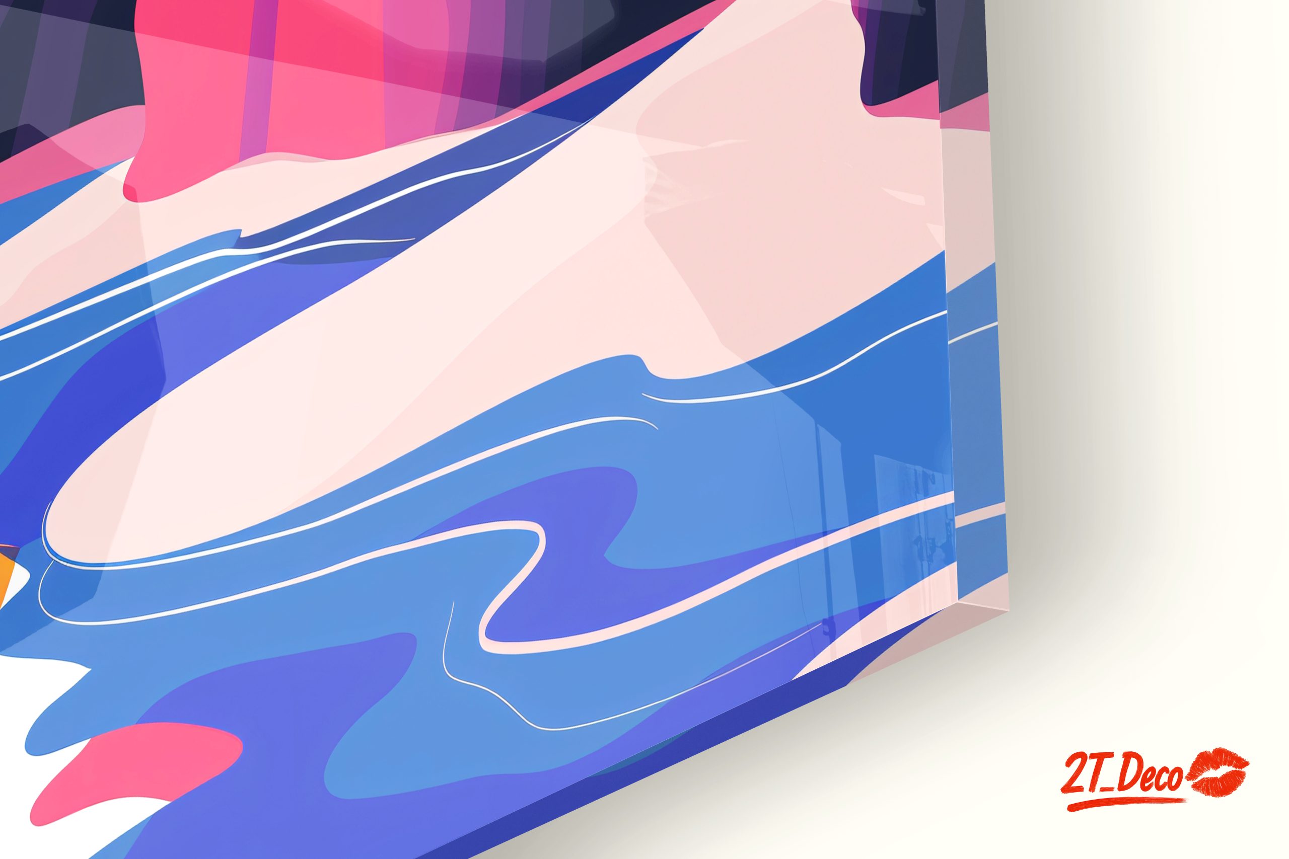 Vibrant Abstract Landscape with Sunset - Image 9