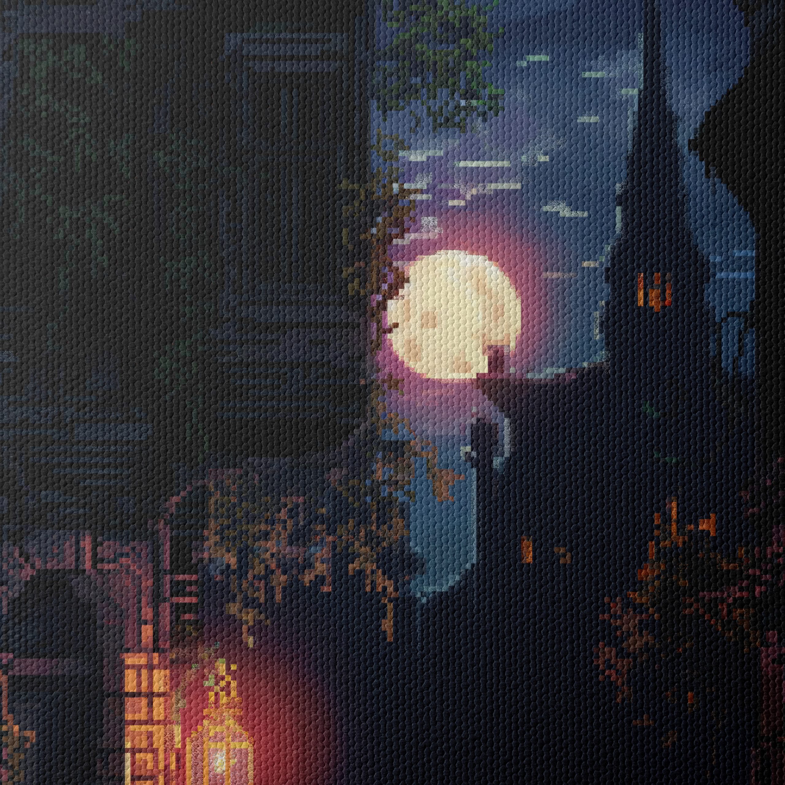 Dreamy Abstract Moonlit Street Art - Image 4