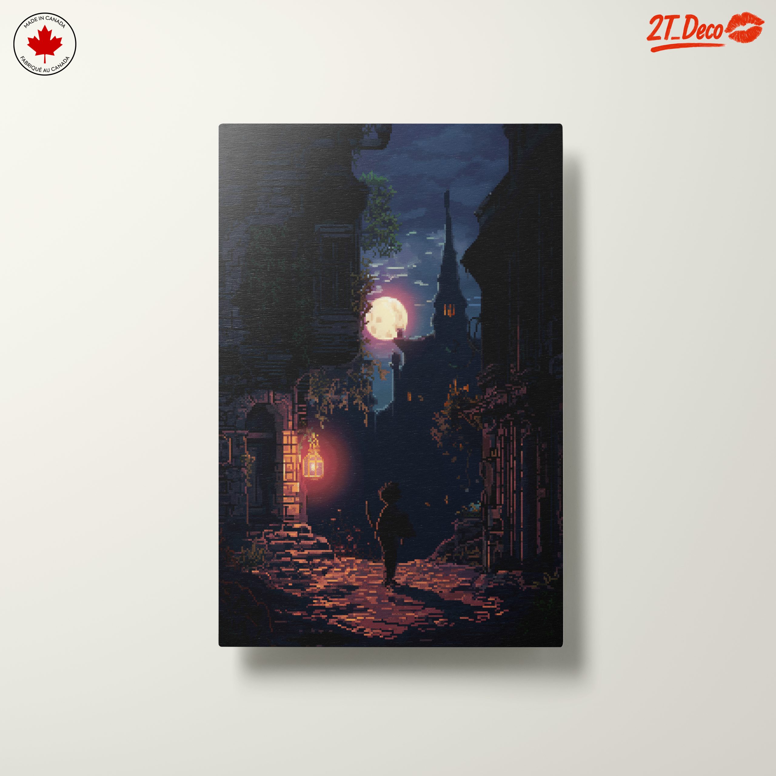 Dreamy Abstract Moonlit Street Art - Image 10