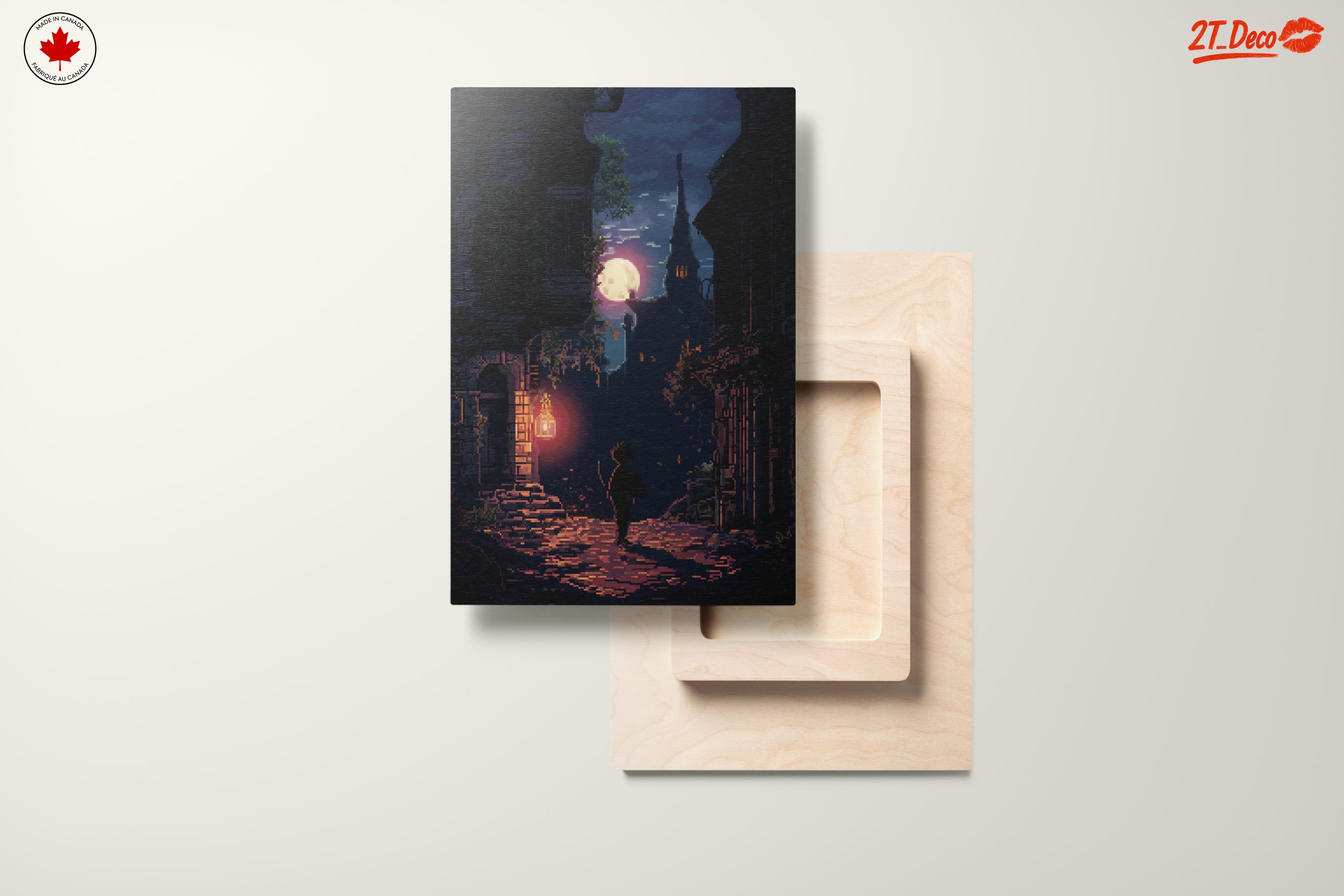 Dreamy Abstract Moonlit Street Art - Image 11