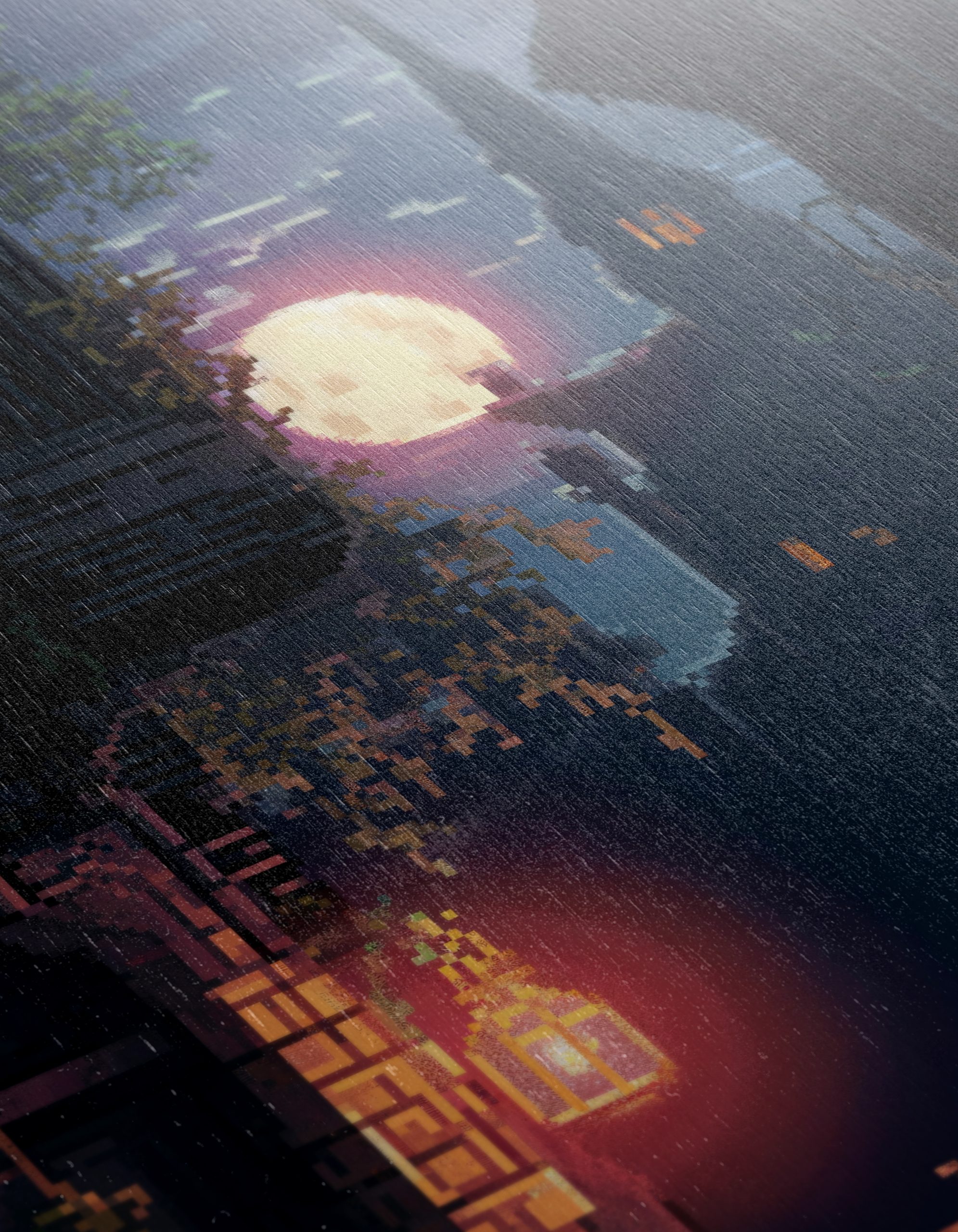 Dreamy Abstract Moonlit Street Art - Image 12