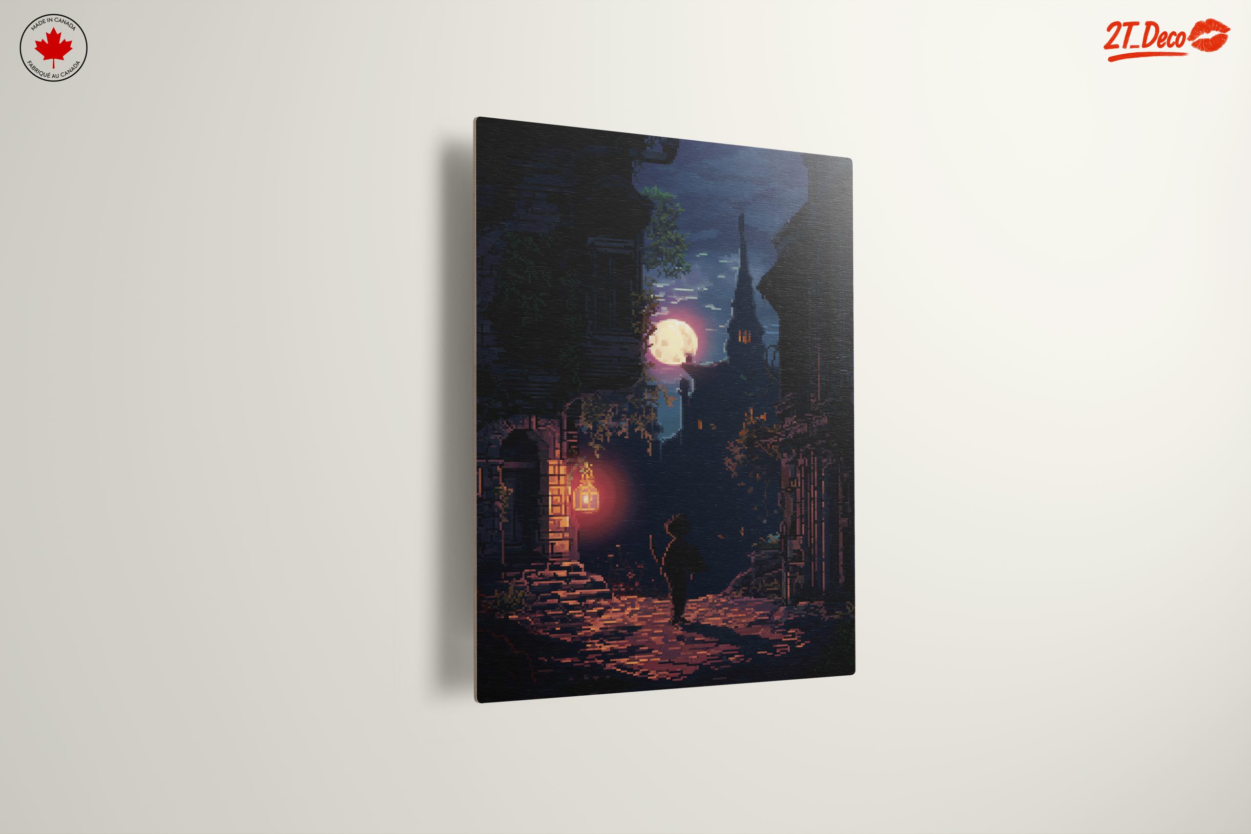 Dreamy Abstract Moonlit Street Art - Image 13