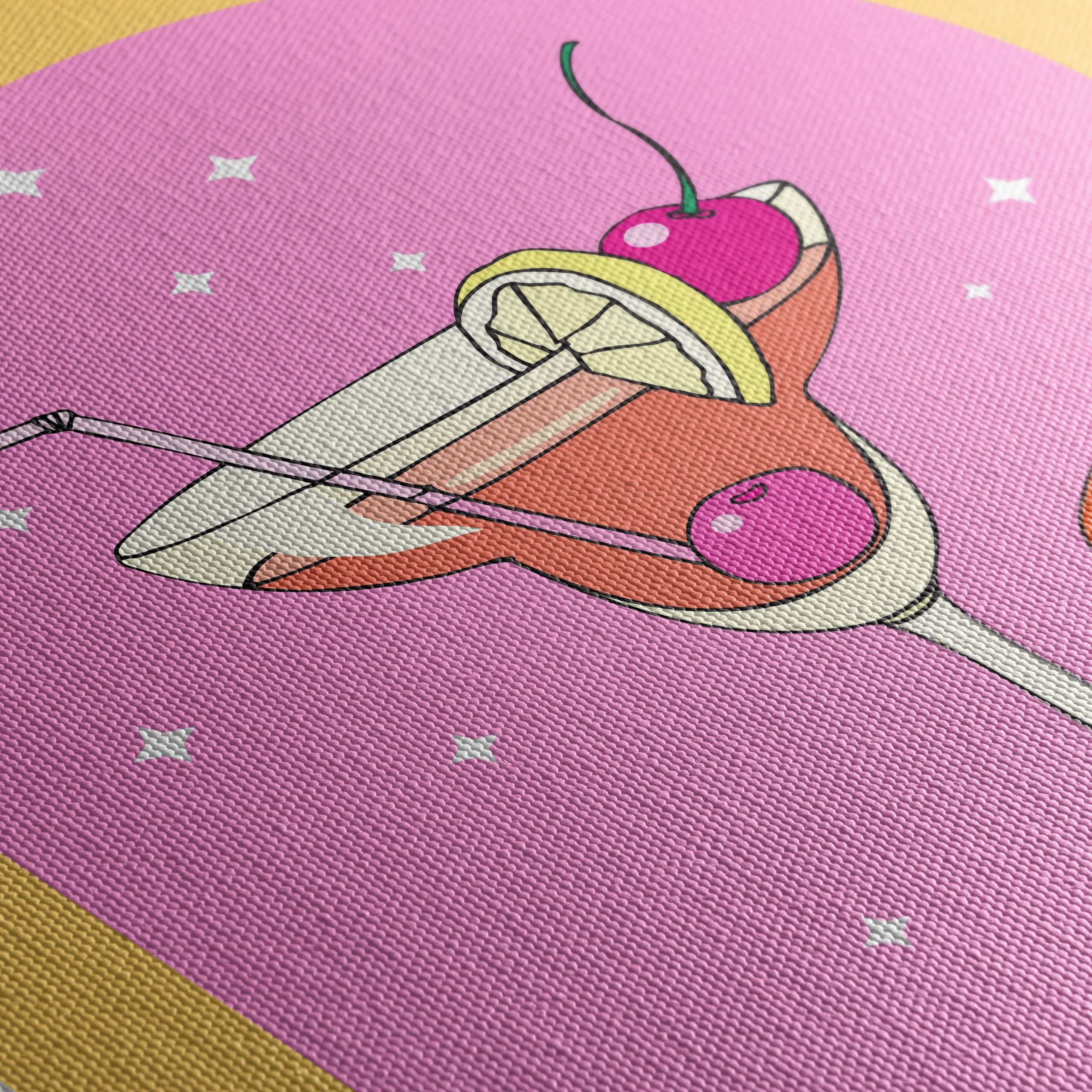 Tequila Sunrise Cocktail Art - Image 5